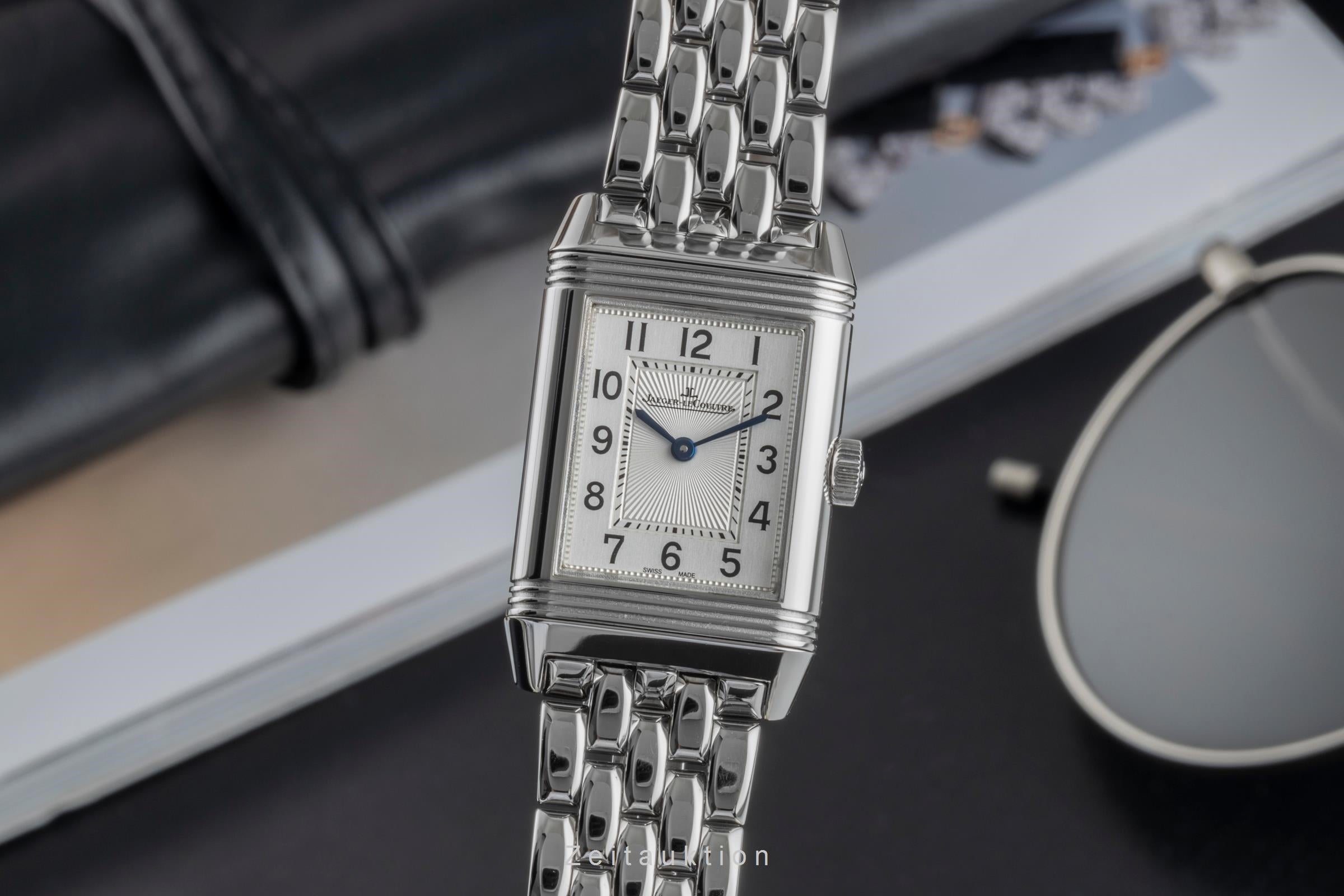 Jaeger LeCoultre Reverso acier à remontage manuel montre pour femmes Q2668130 , 211.8.44  [2505659]
