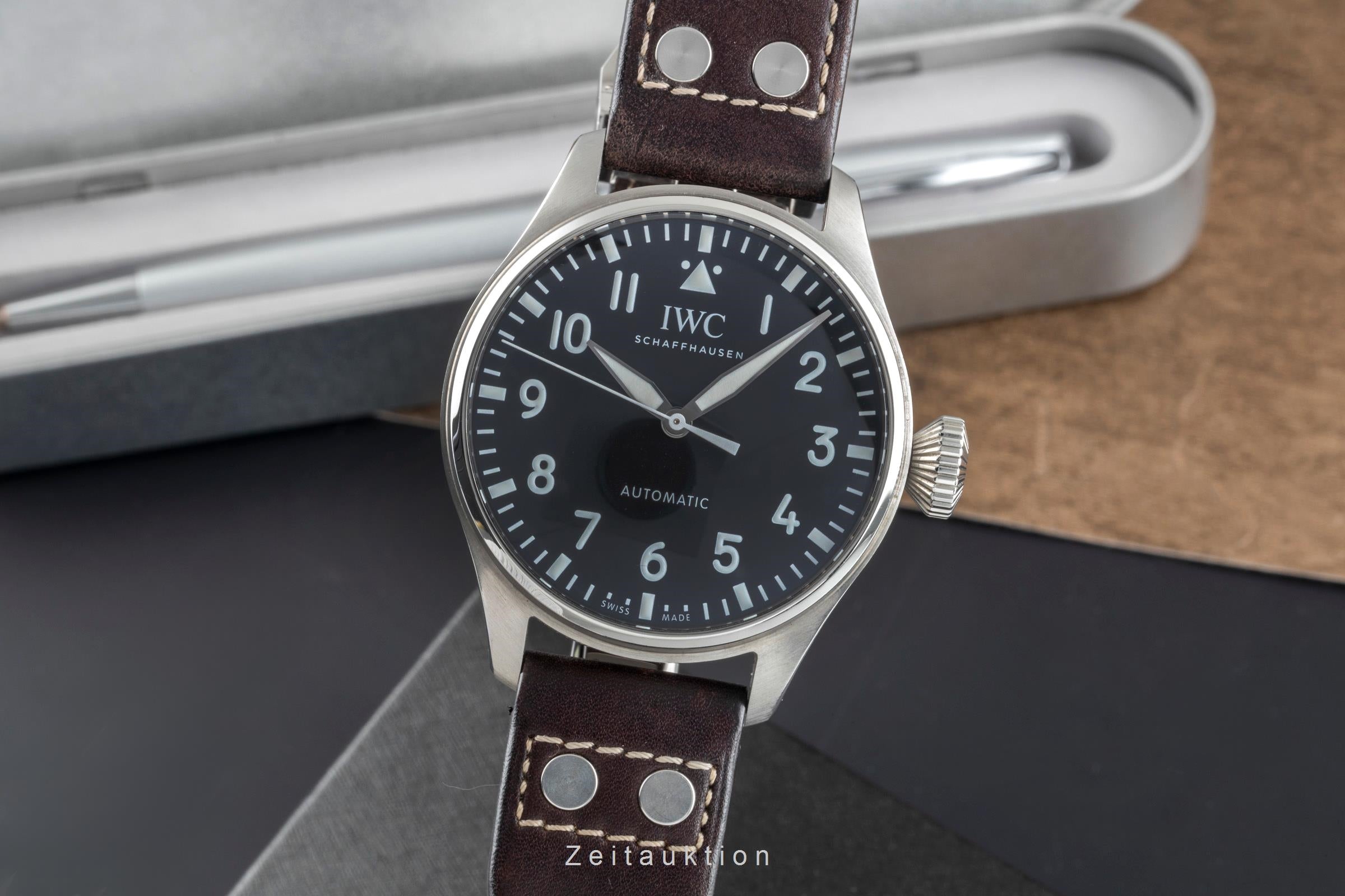 IWC Big Pilot acier automatique montre pour hommes IW329301 LP: 9600EUR  [2505660]