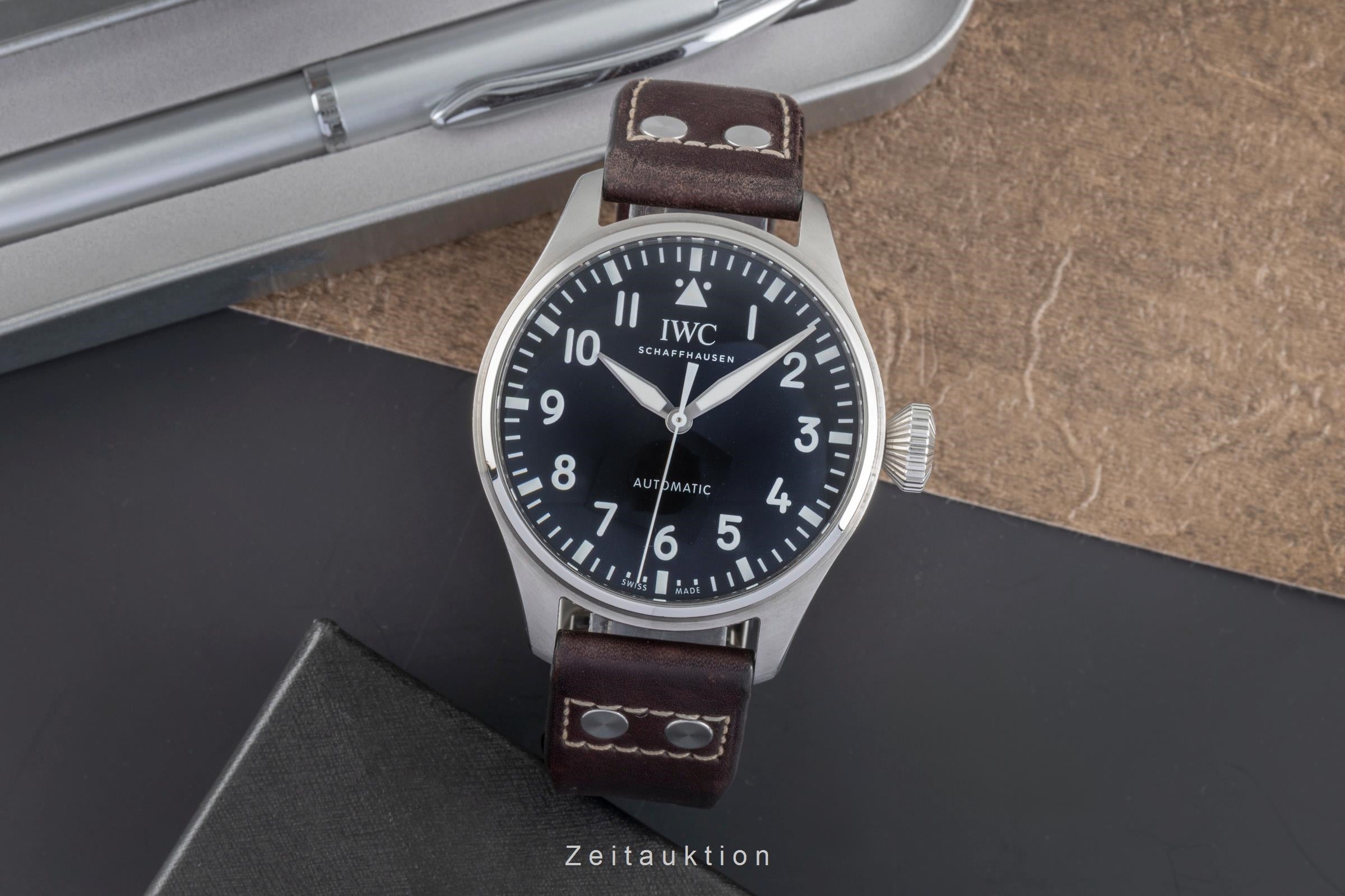 IWC Big Pilot acier automatique montre pour hommes IW329301 LP: 9600EUR  [2505660]