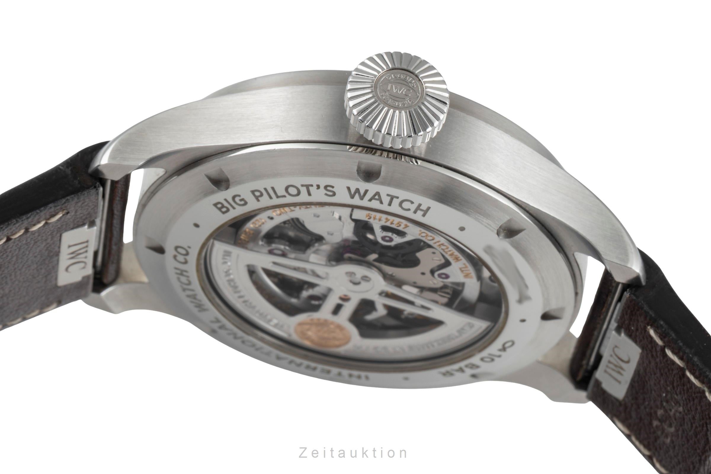 IWC Big Pilot acier automatique montre pour hommes IW329301 LP: 9600EUR  [2505660]