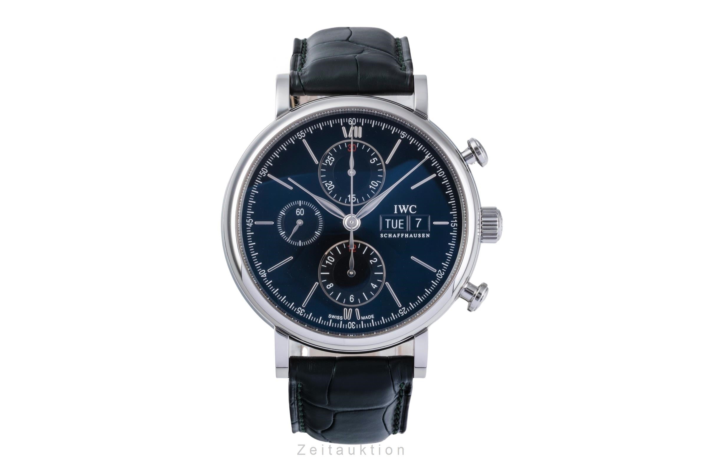 IWC Portofino cronógrafo acero automático reloj para caballeros IW391008 LP: 7100EUR  [2505661]
