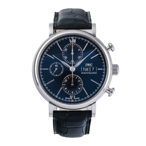 IWC Portofino cronógrafo acero automático reloj para caballeros IW391008 LP: 7100EUR  [2505661]