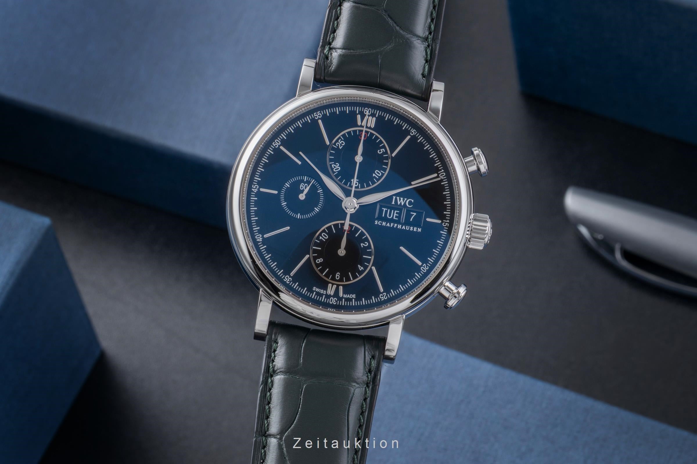 IWC Portofino cronógrafo acero automático reloj para caballeros IW391008 LP: 7100EUR  [2505661]