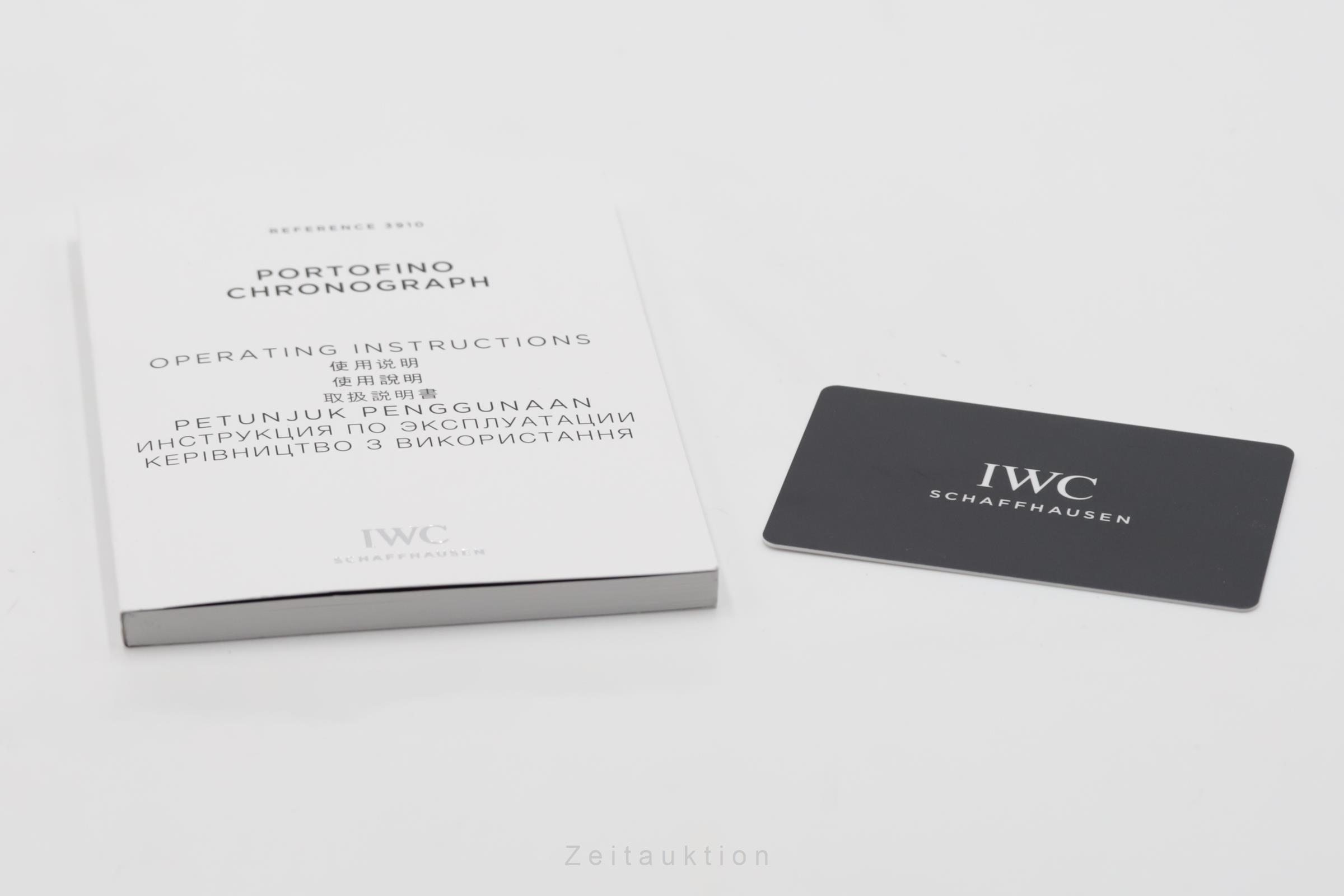 IWC Portofino cronógrafo acero automático reloj para caballeros IW391008 LP: 7100EUR  [2505661]