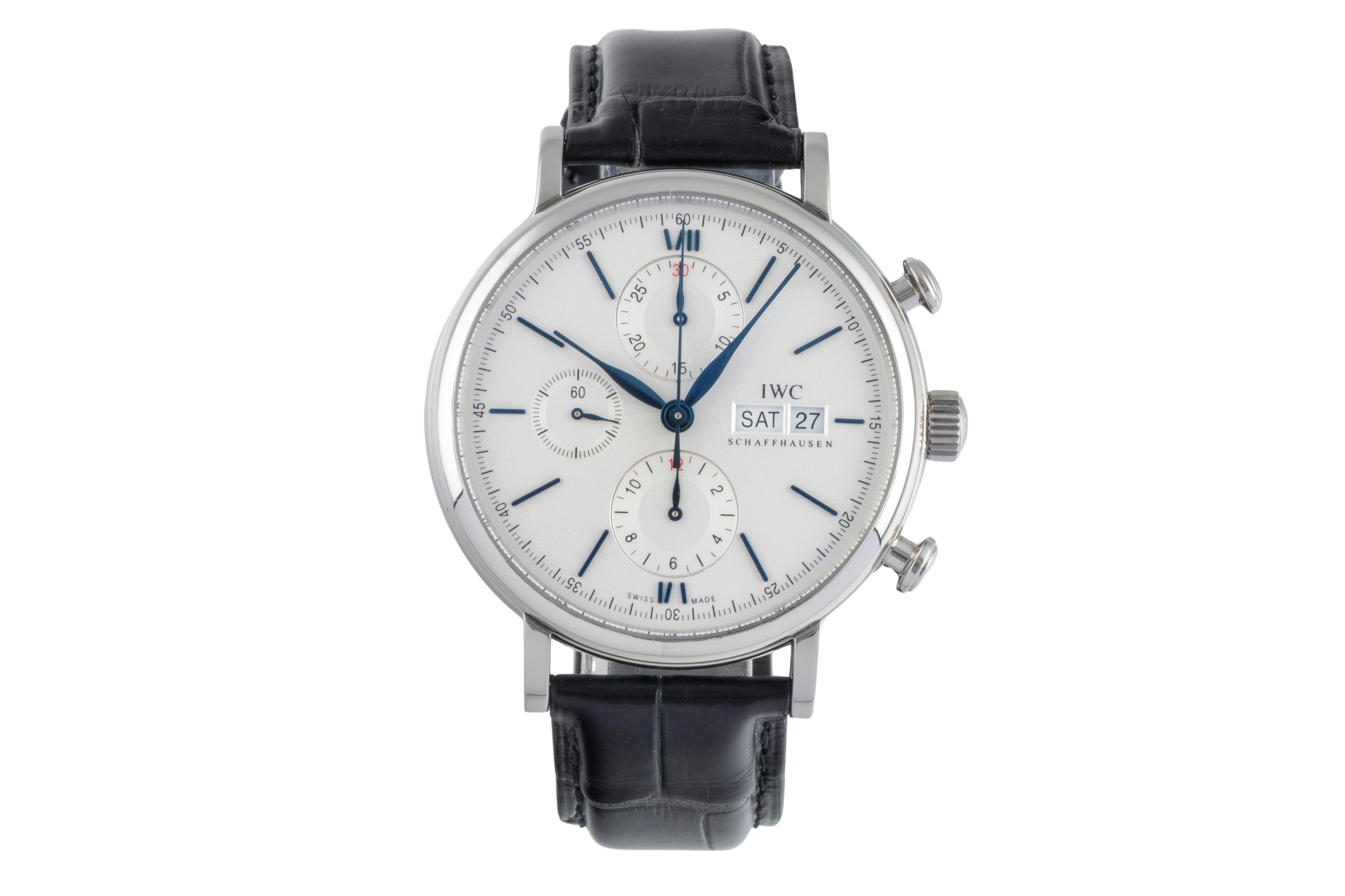 IWC Portofino cronografo acciaio automatismo orologio da uomo IW391037 LP: 7100EUR  [2505664]
