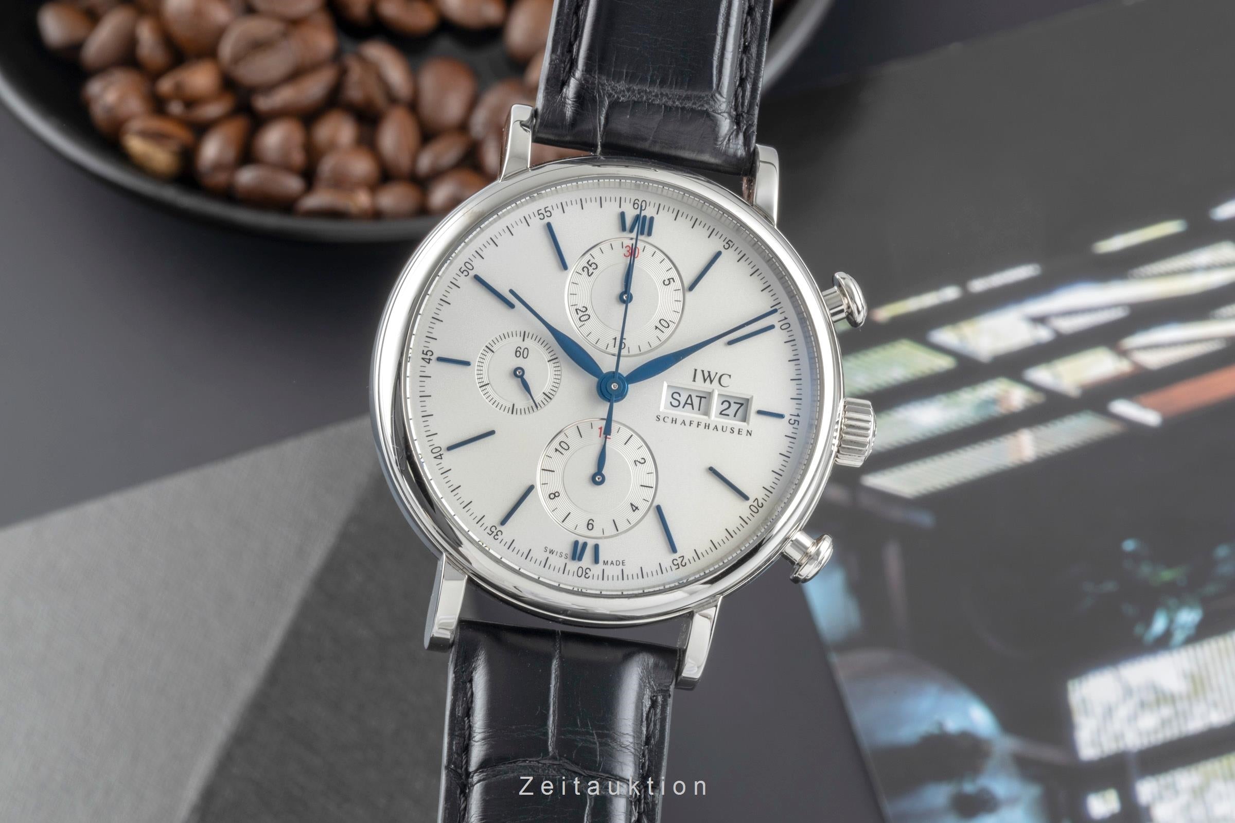 IWC Portofino chronograph steel automatic men's watch IW391037 LP: 7100EUR  [2505664]