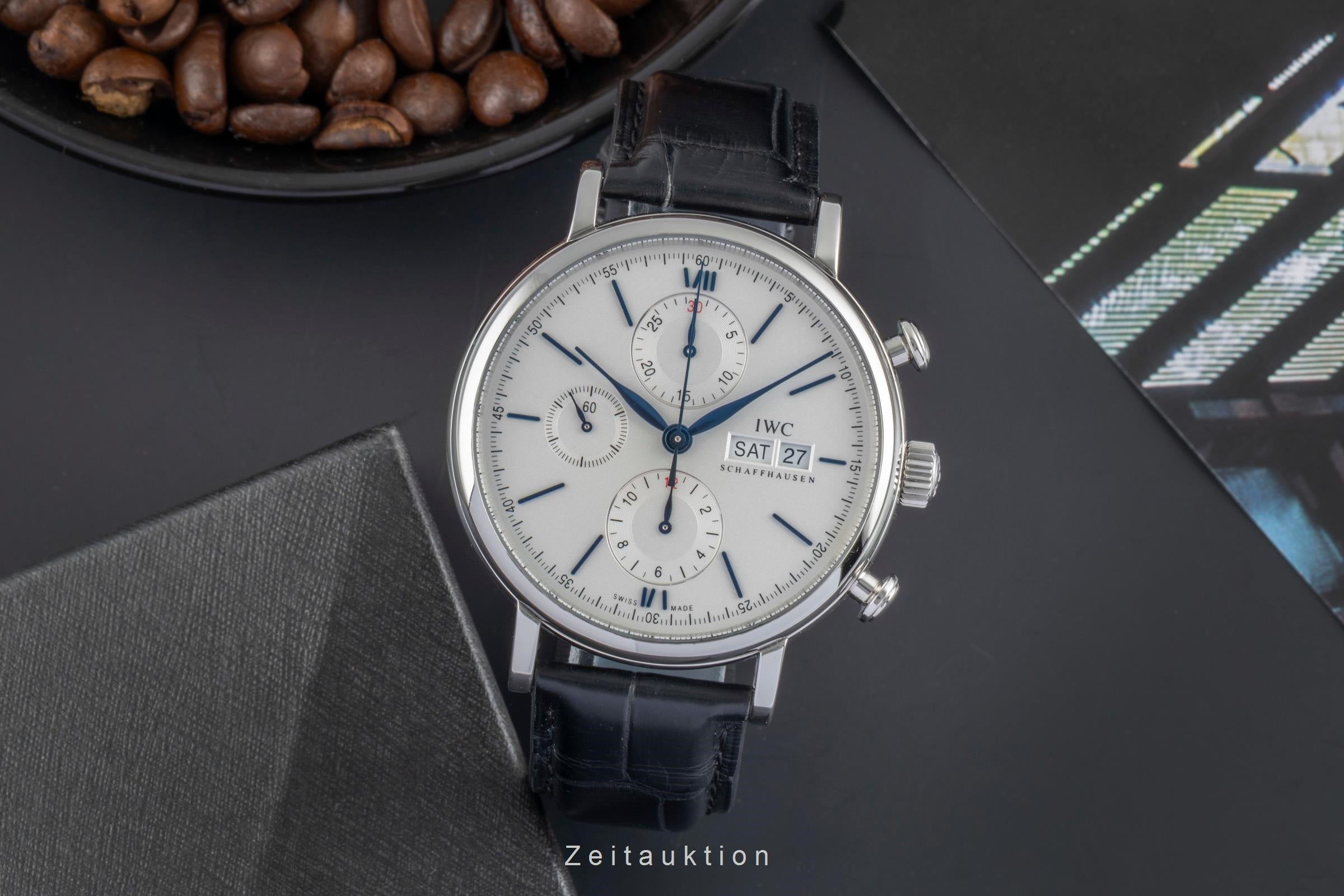 IWC Portofino chronograph steel automatic men's watch IW391037 LP: 7100EUR  [2505664]