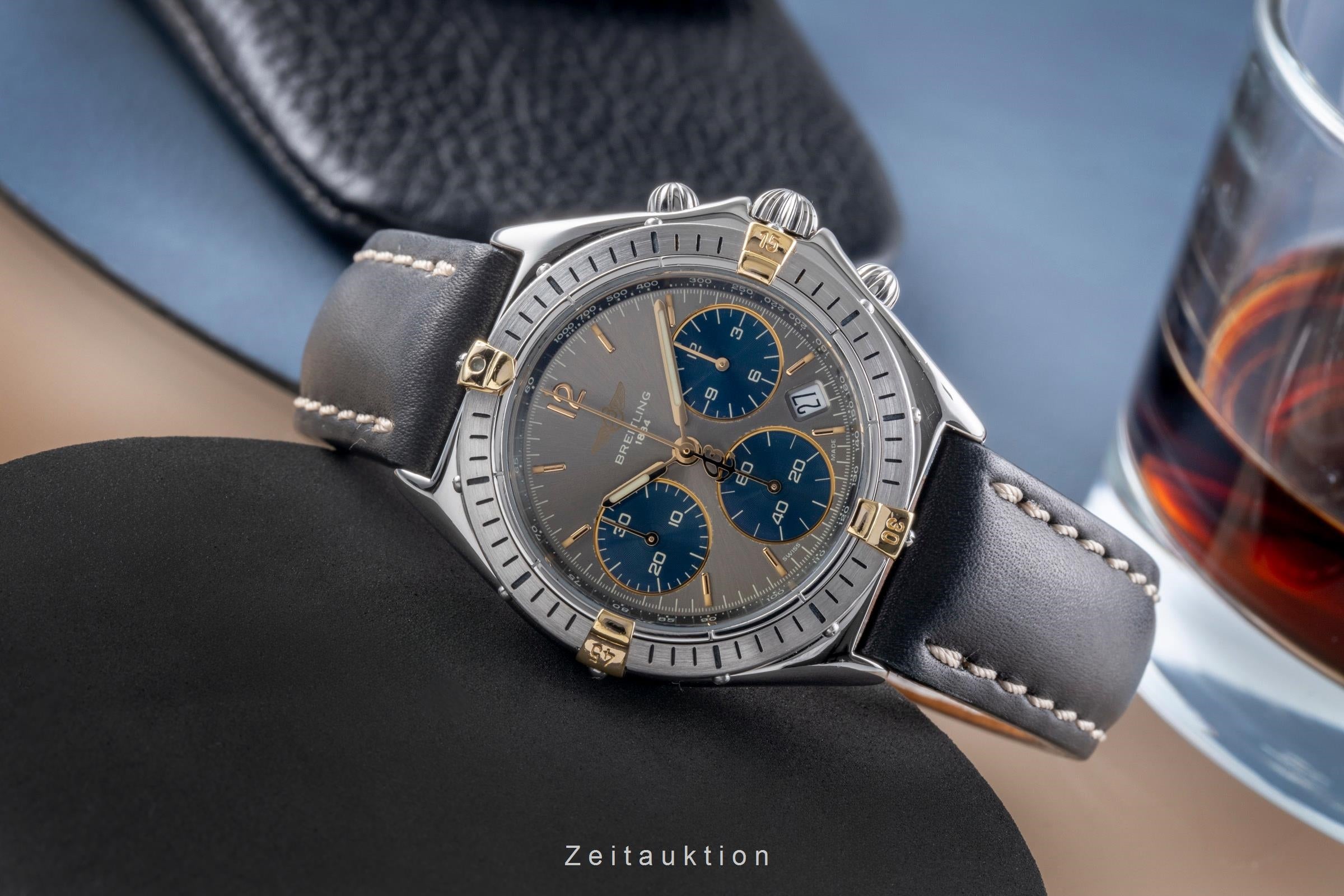 Breitling Windrider Chronograph Sextant Stahl /vergoldet Herrenuhr Ref. B55045 [2505670]