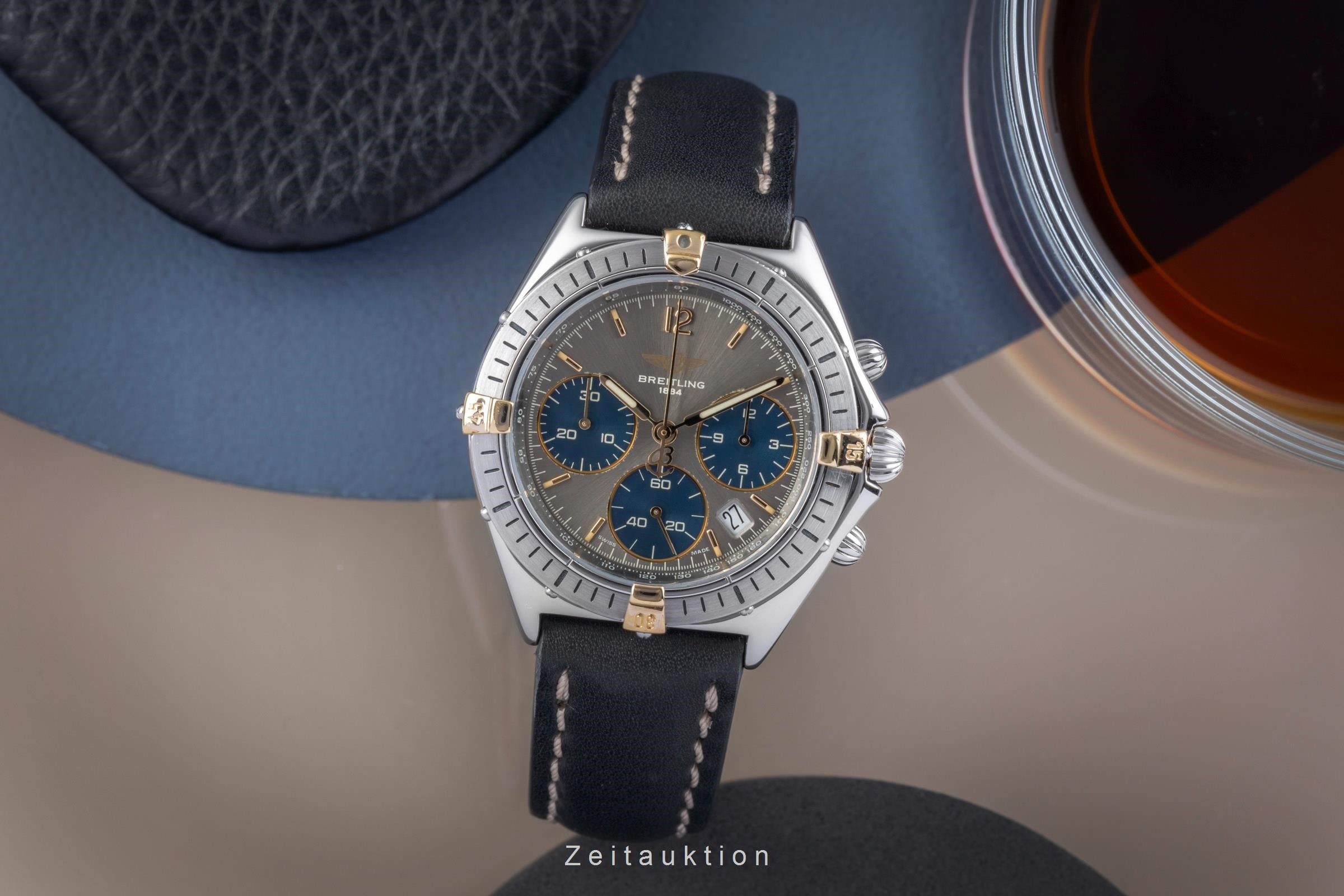 Breitling Windrider Chronograph Sextant Stahl /vergoldet Herrenuhr Ref. B55045 [2505670]