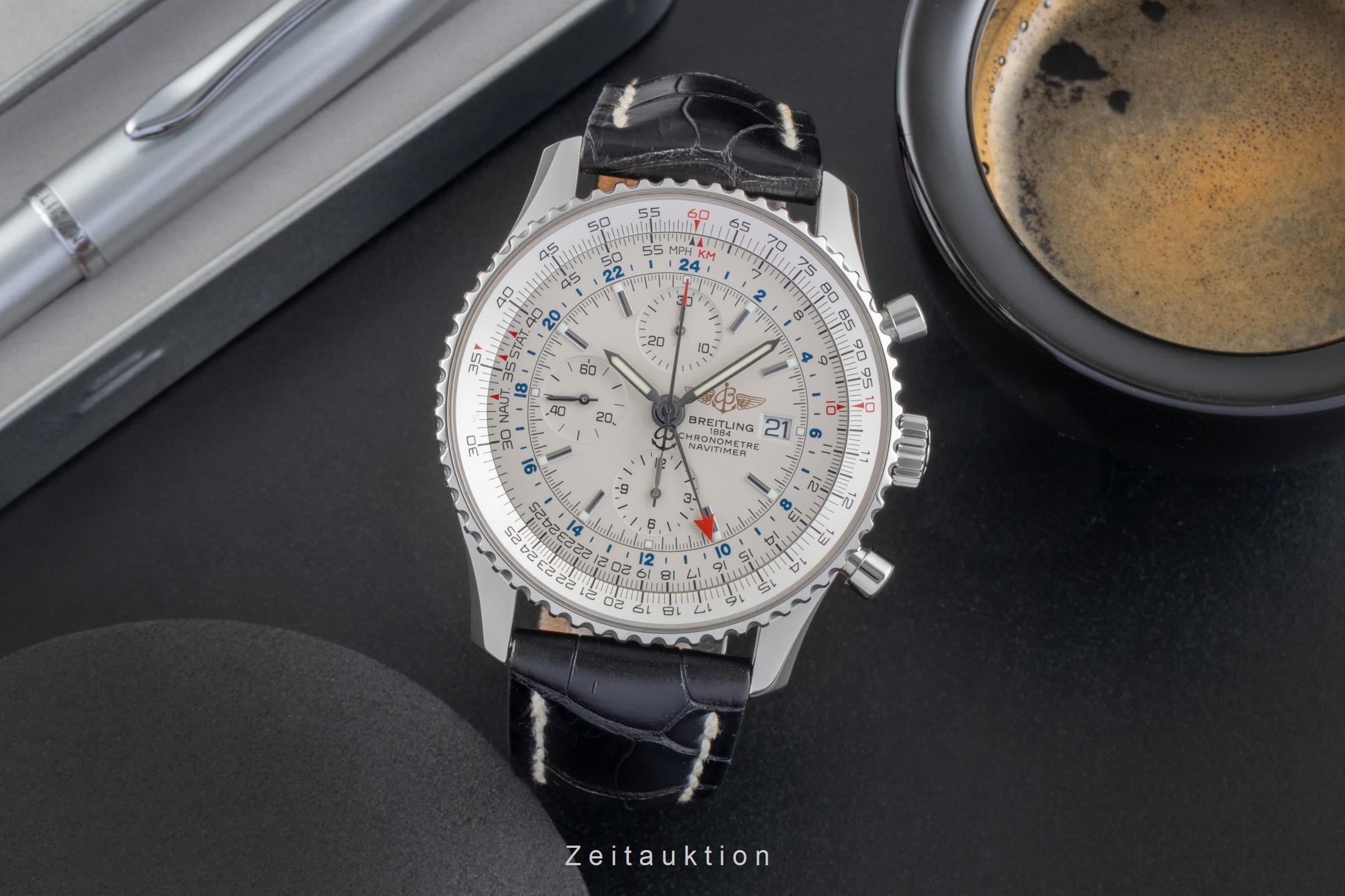 Breitling Navitimer World GMT Chronograph Automatik Ref. A24322 Klassiker [2505671]