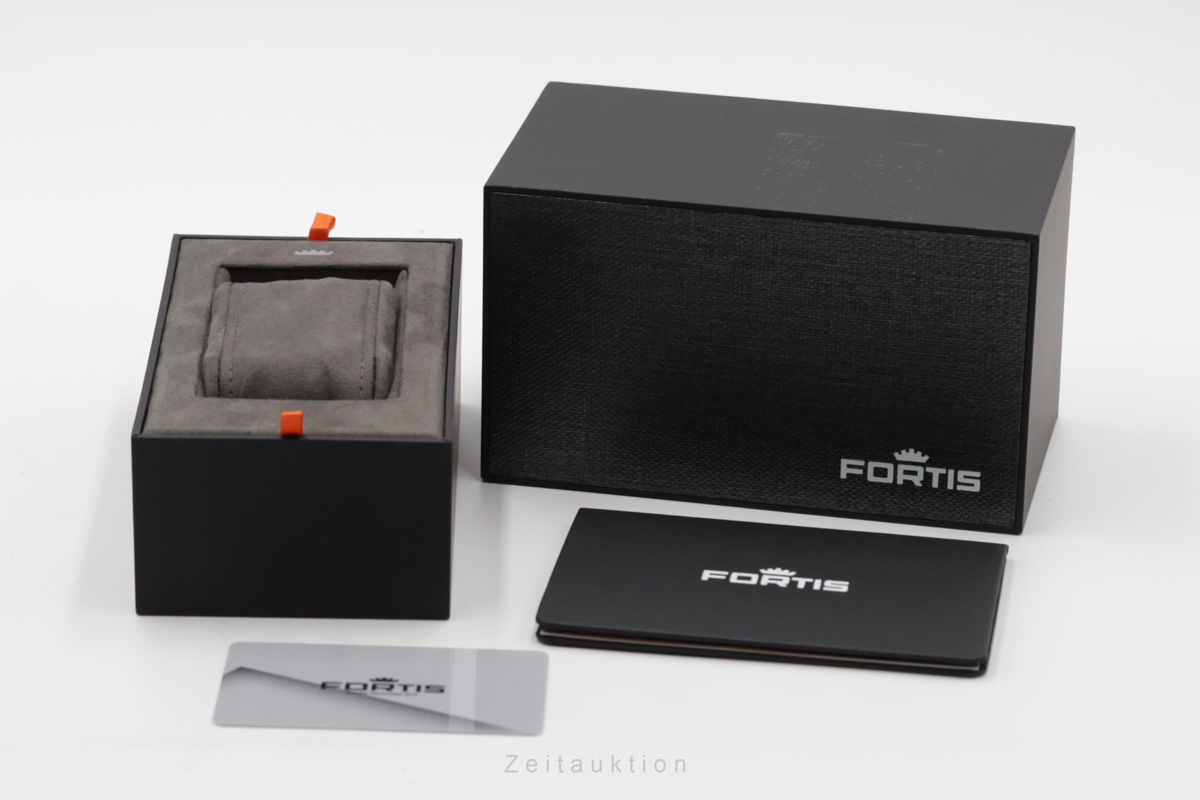 Fortis Flieger F-43 Bicompax Stahl Automatik Herrenuhr Ref. F4240013 B&P 2023 [2505672]