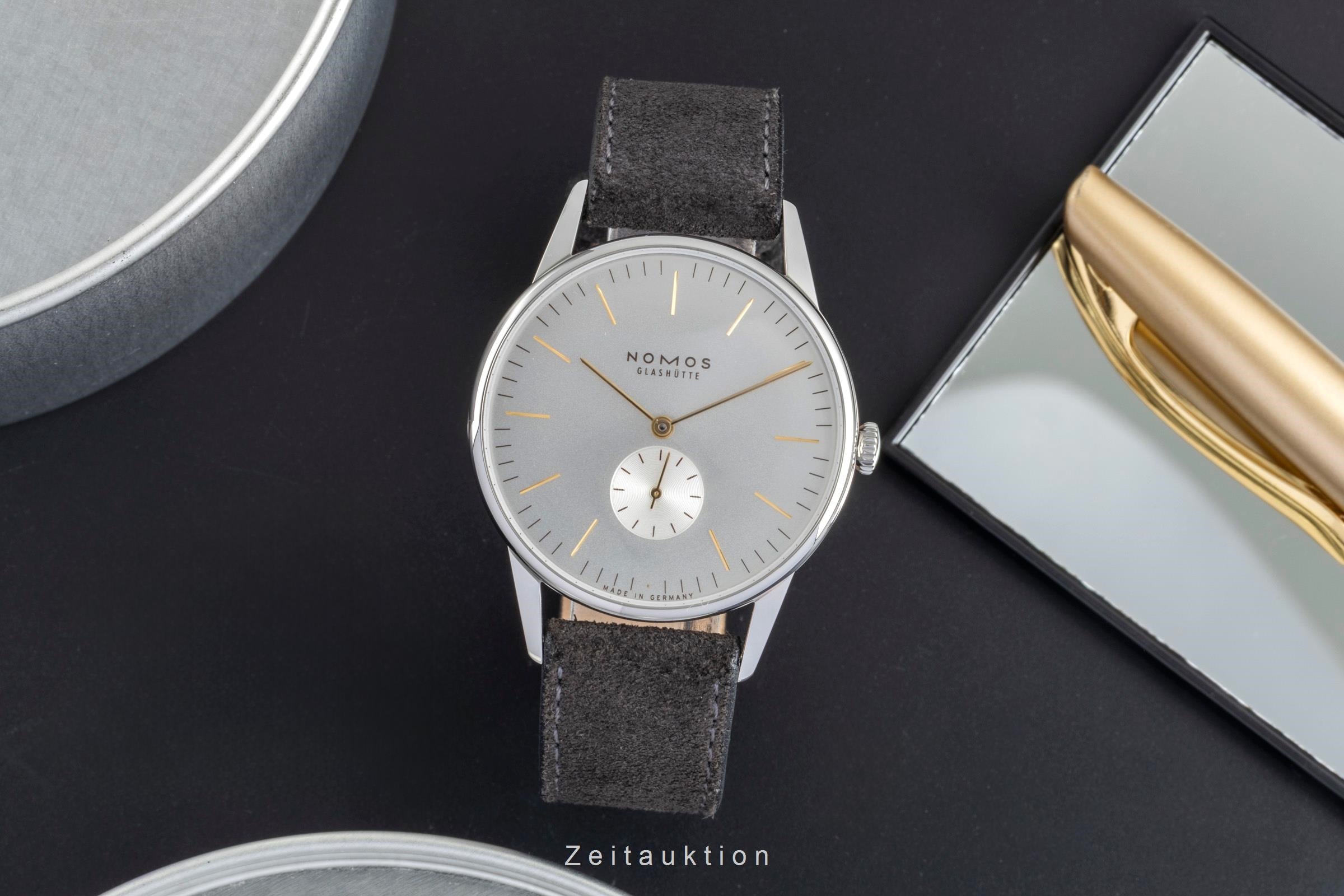 Nomos Orion acier à remontage manuel montre pour hommes 379 LP: 2260EUR  [2505674]