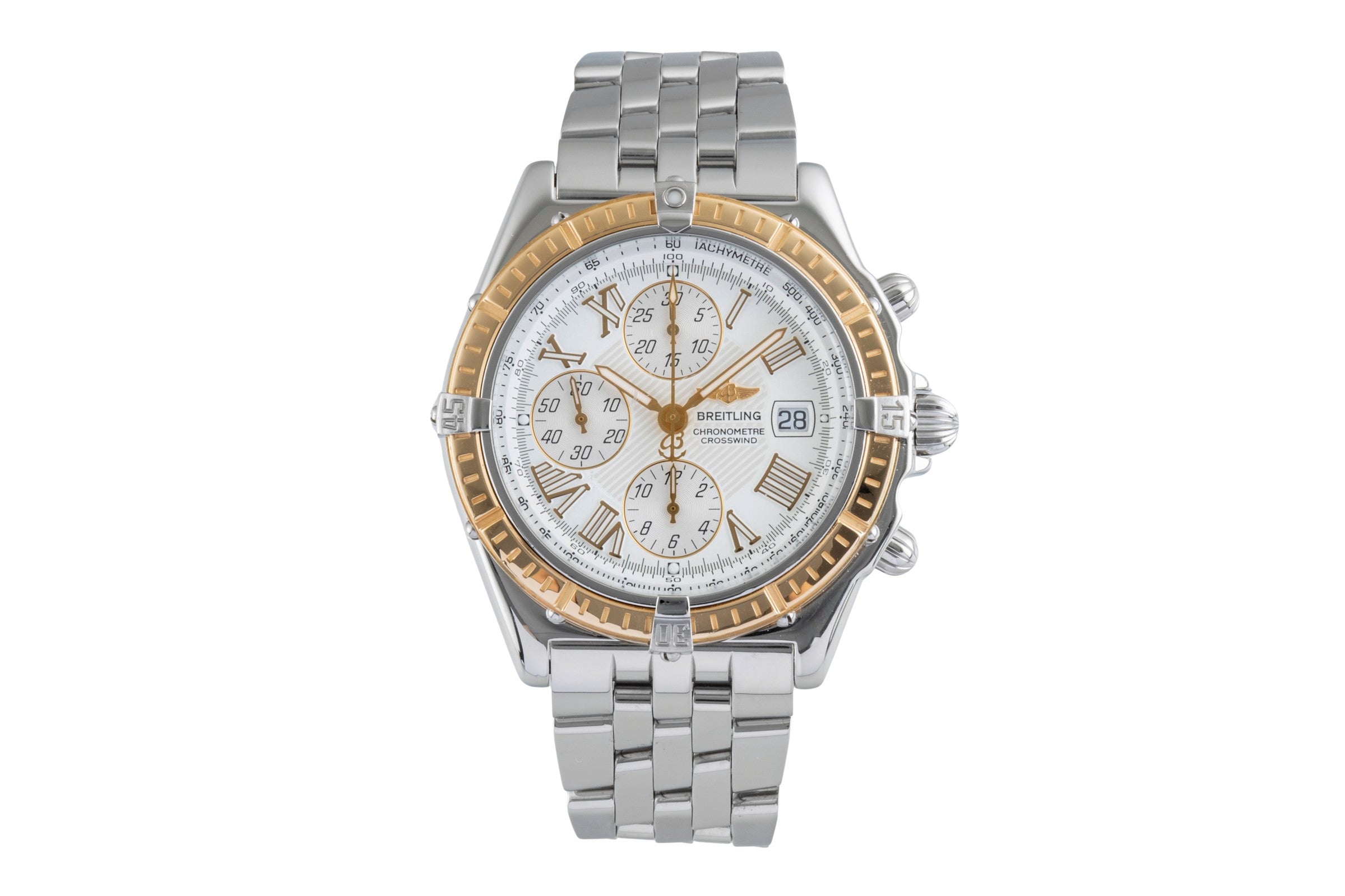 Breitling Crosswind Chronograph Stahl / Gold Automatik Herrenuhr Ref. D13355 [2505676]