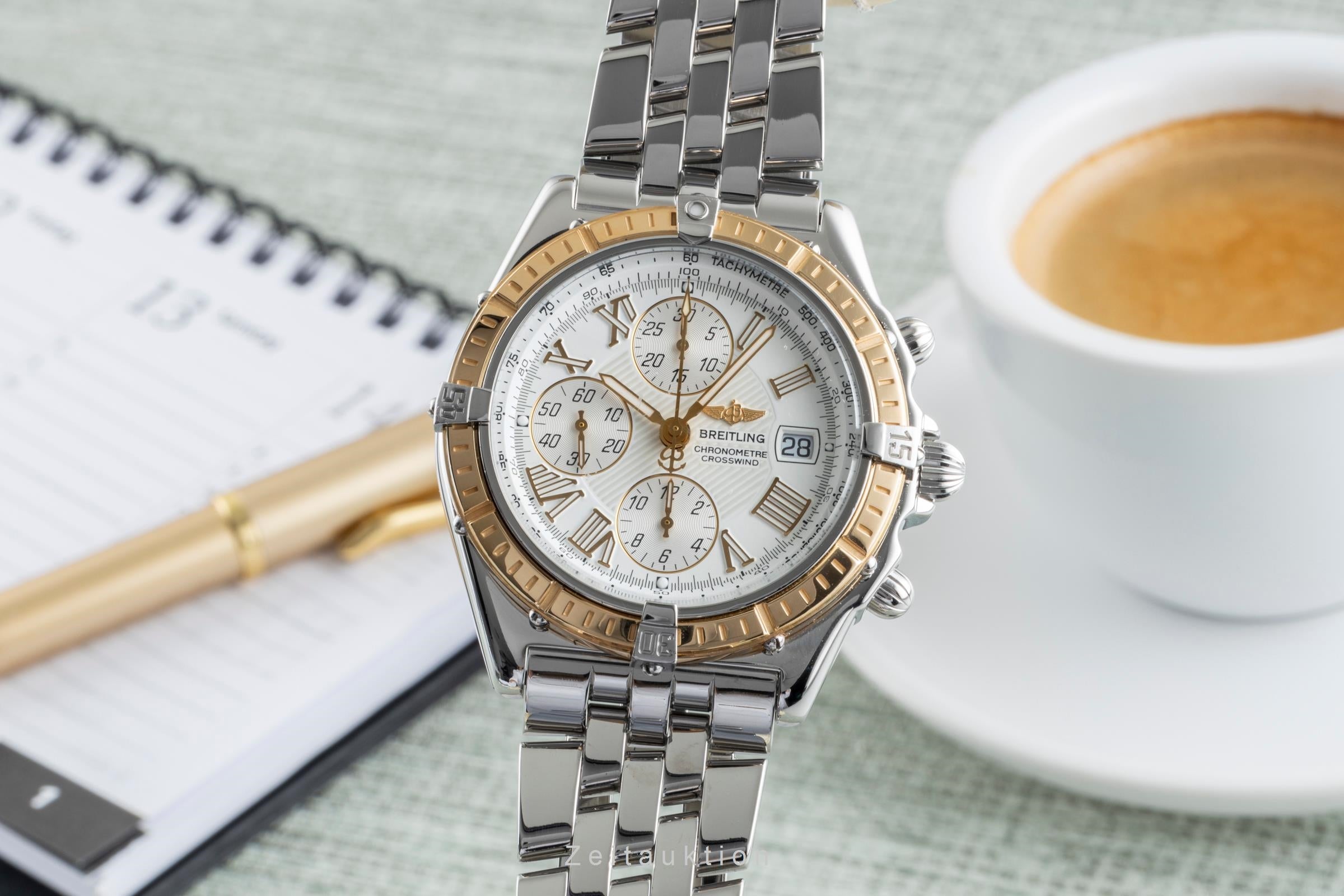 Breitling Crosswind Chronograph Stahl / Gold Automatik Herrenuhr Ref. D13355 [2505676]