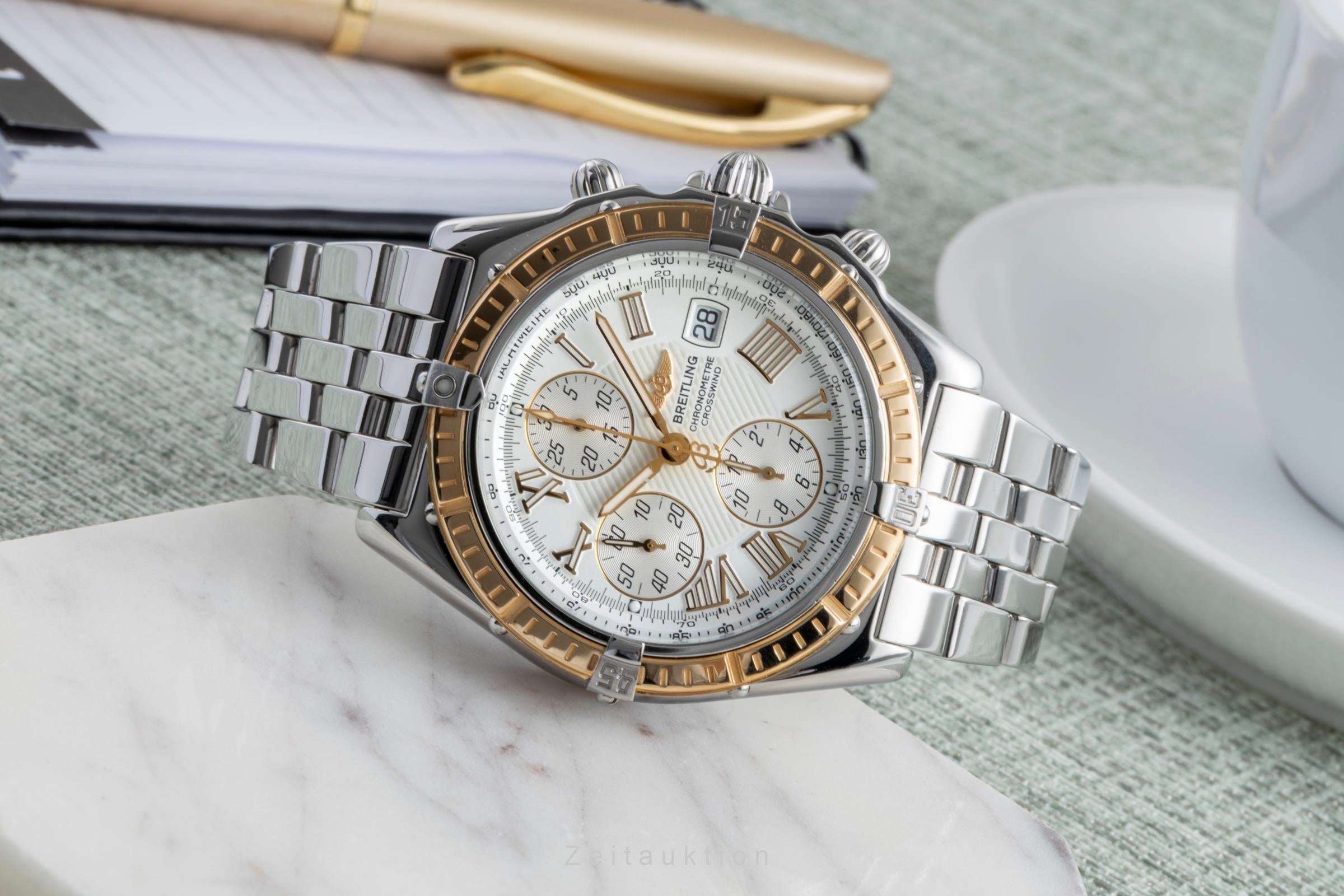Breitling Crosswind Chronograph Stahl / Gold Automatik Herrenuhr Ref. D13355 [2505676]