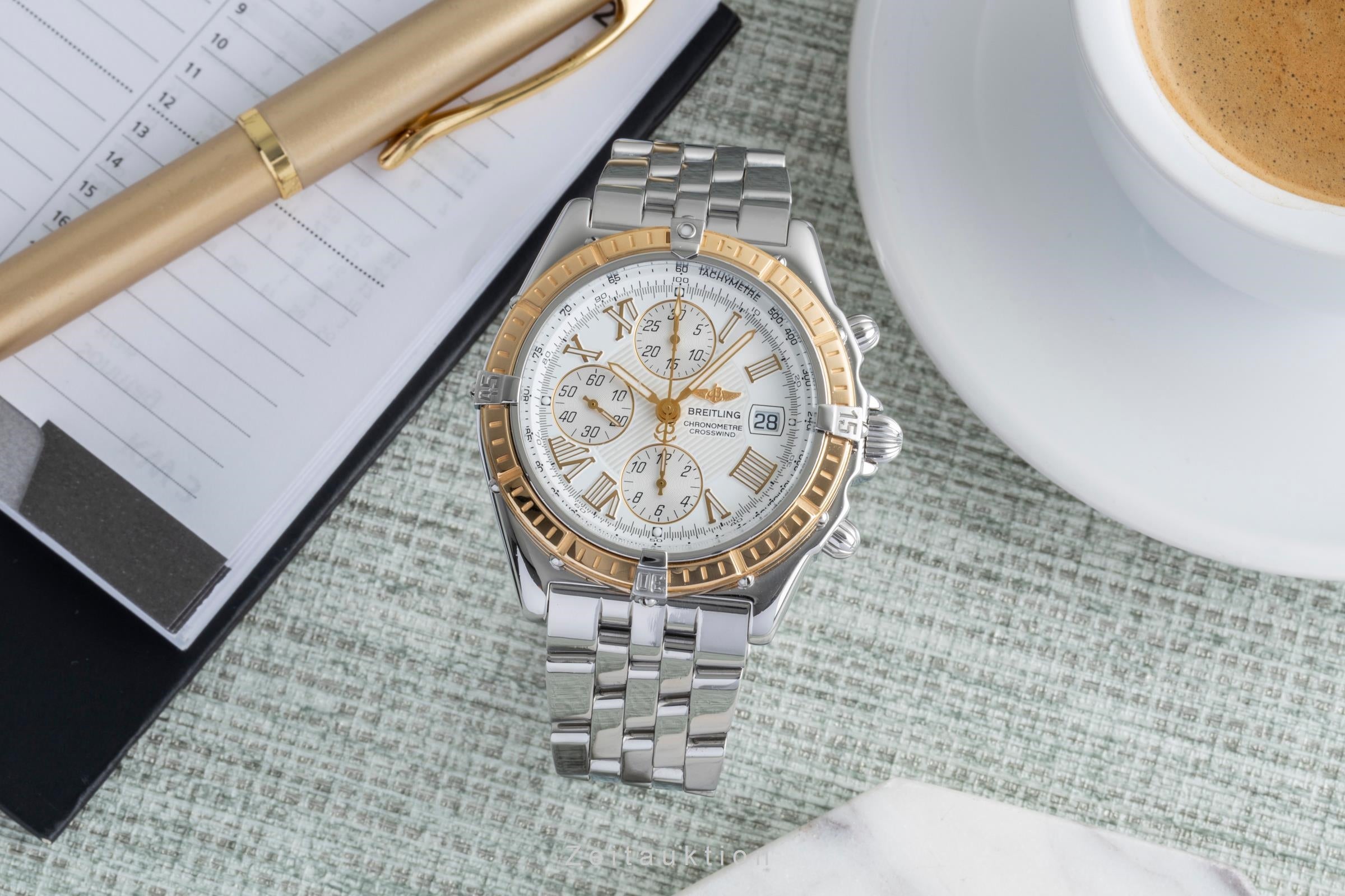 Breitling Crosswind Chronograph Stahl / Gold Automatik Herrenuhr Ref. D13355 [2505676]