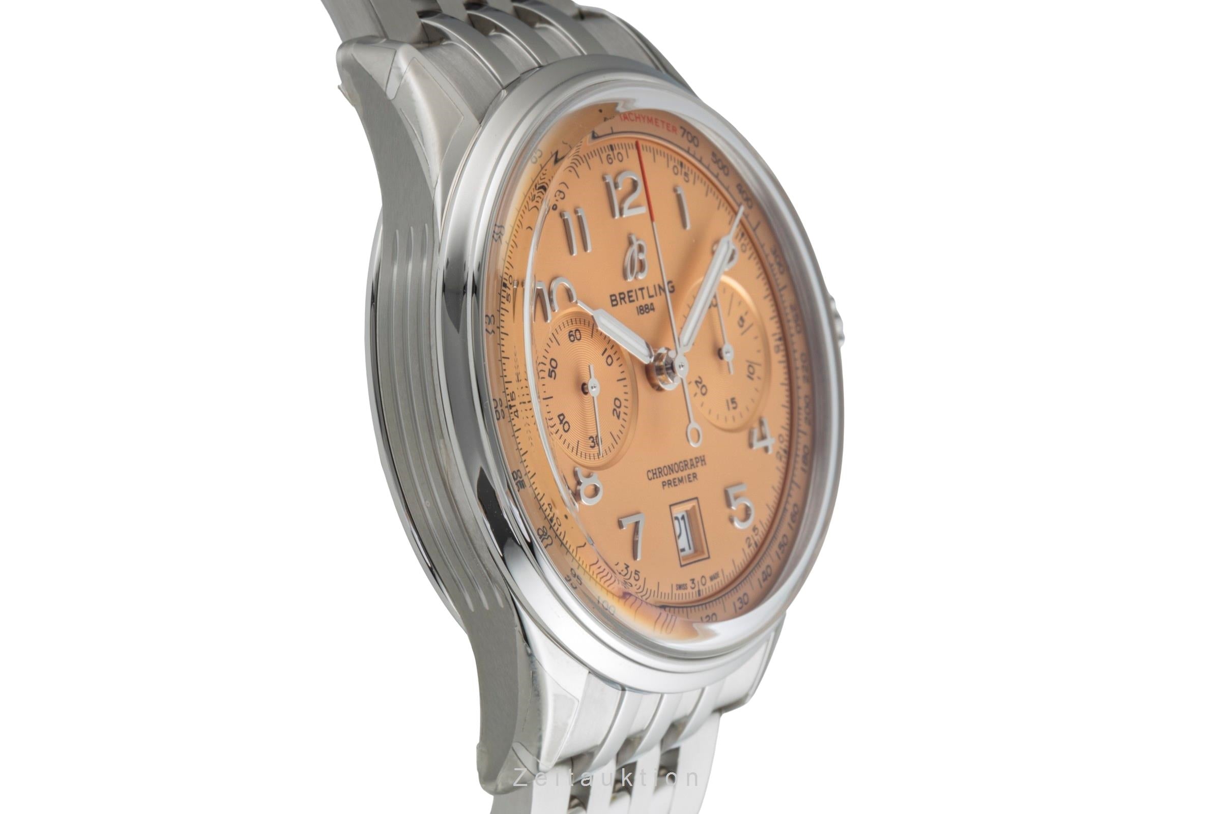 Breitling Premier cronógrafo acero automático reloj para caballeros AB0145331K1A1 LP: 9200EUR  [2505679]