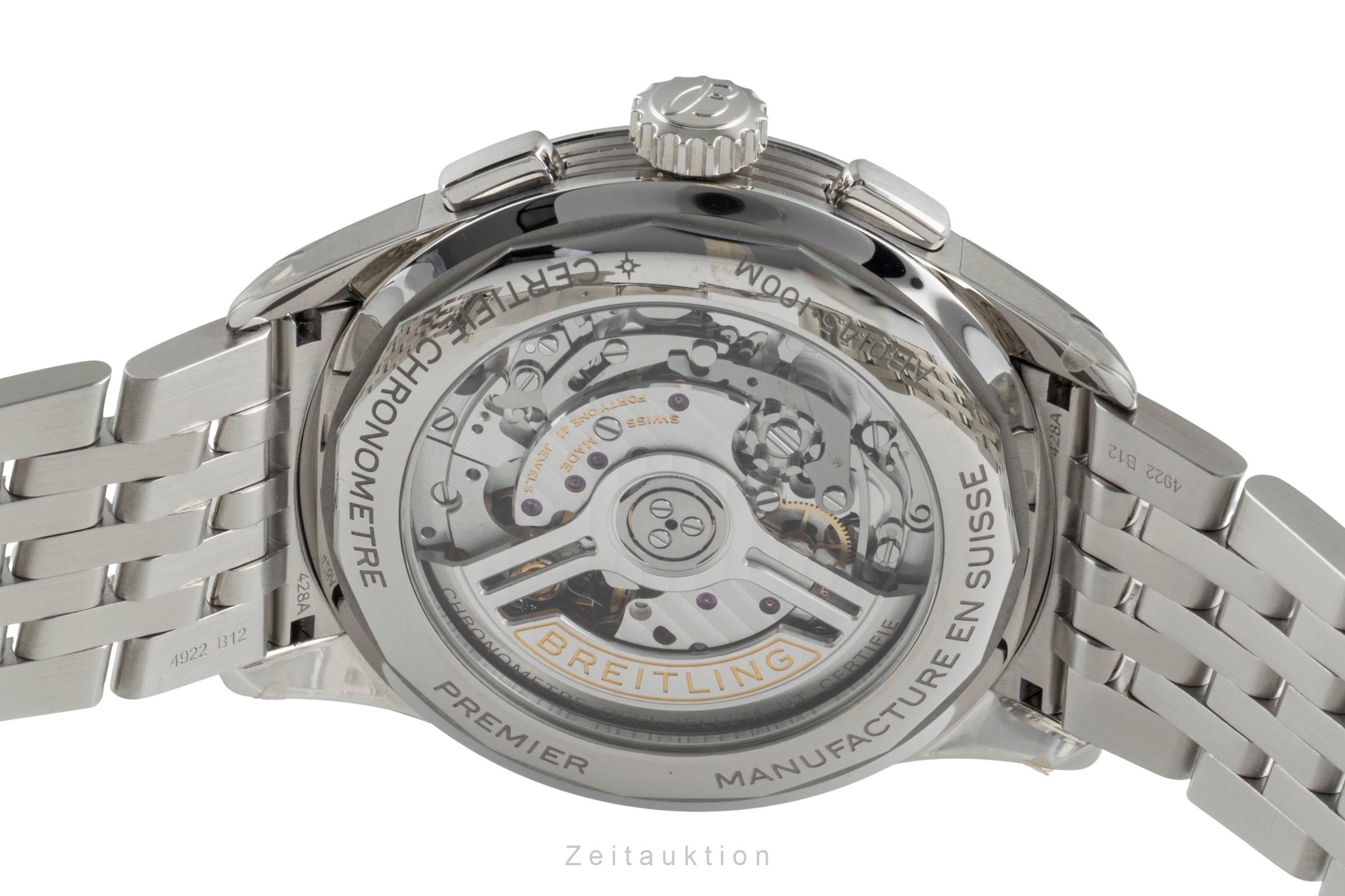 Breitling Premier cronógrafo acero automático reloj para caballeros AB0145331K1A1 LP: 9200EUR  [2505679]
