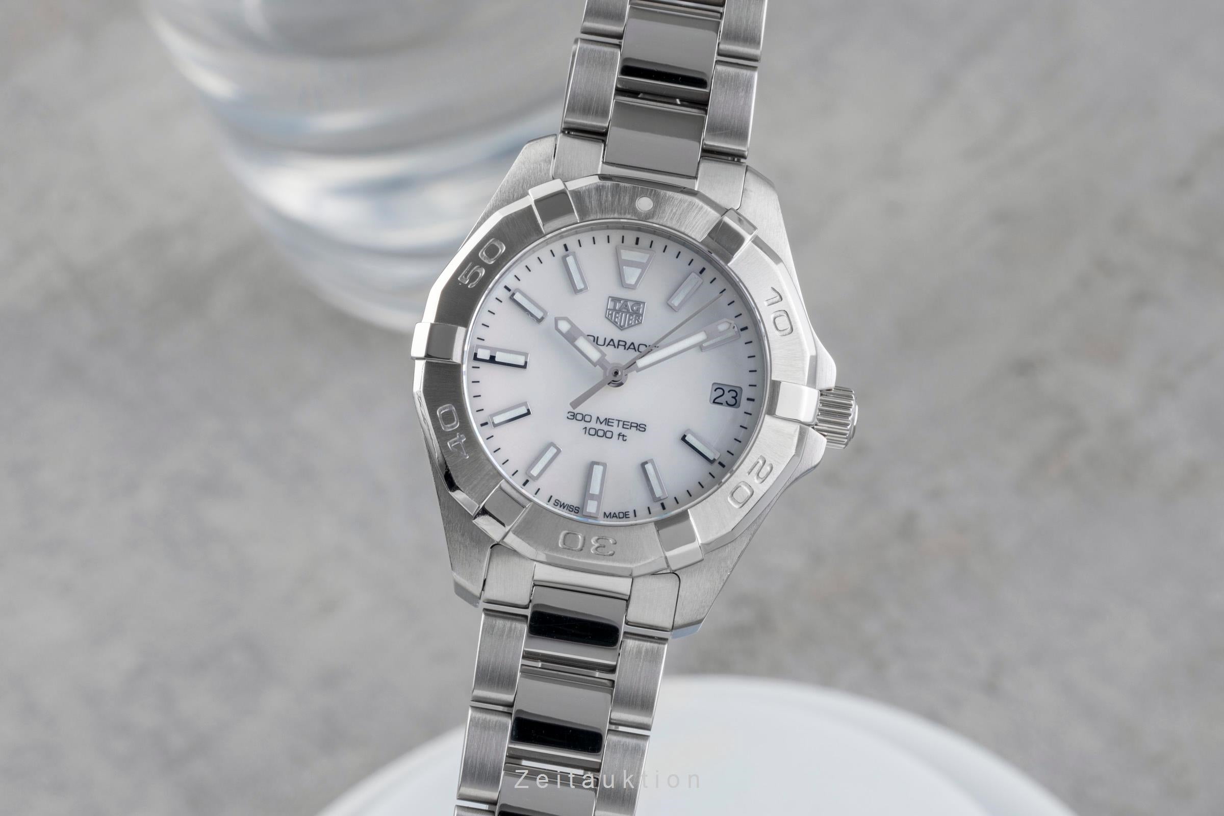 Tag Heuer Aquaracer Stahl MOP Dial Damenuhr Ref.WBD1311.BA0740 B&P 2018 [2505681]