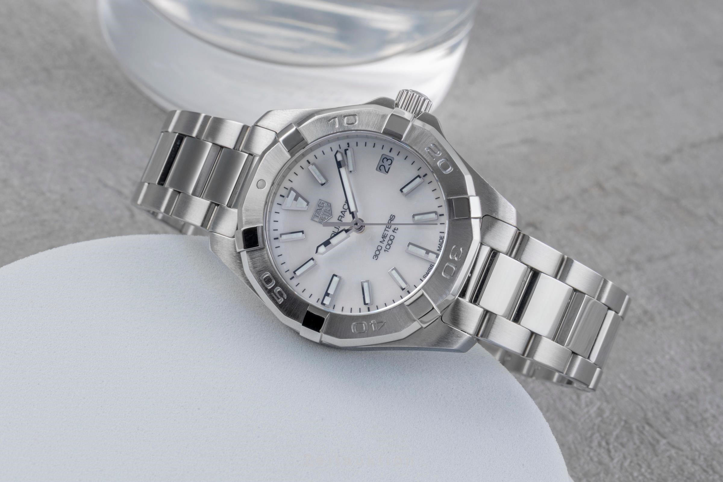 Tag Heuer Aquaracer Stahl MOP Dial Damenuhr Ref.WBD1311.BA0740 B&P 2018 [2505681]