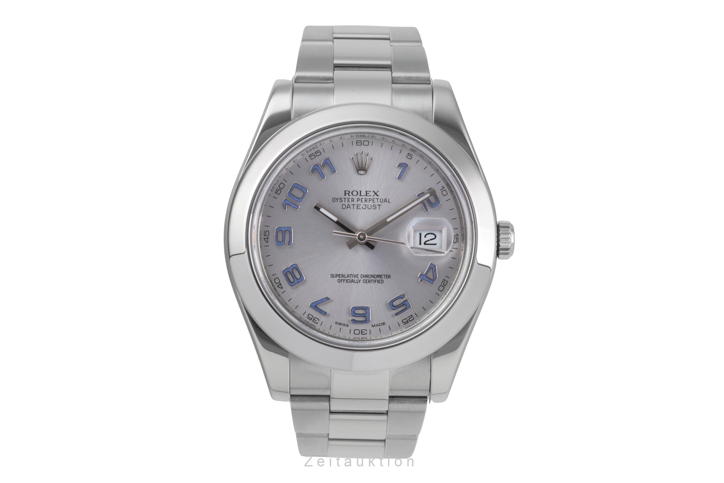 Rolex Datejust II 41 Blue Dial Oyster Edelstahl Automatik Herrenuhr Ref. 116300 [2505682]