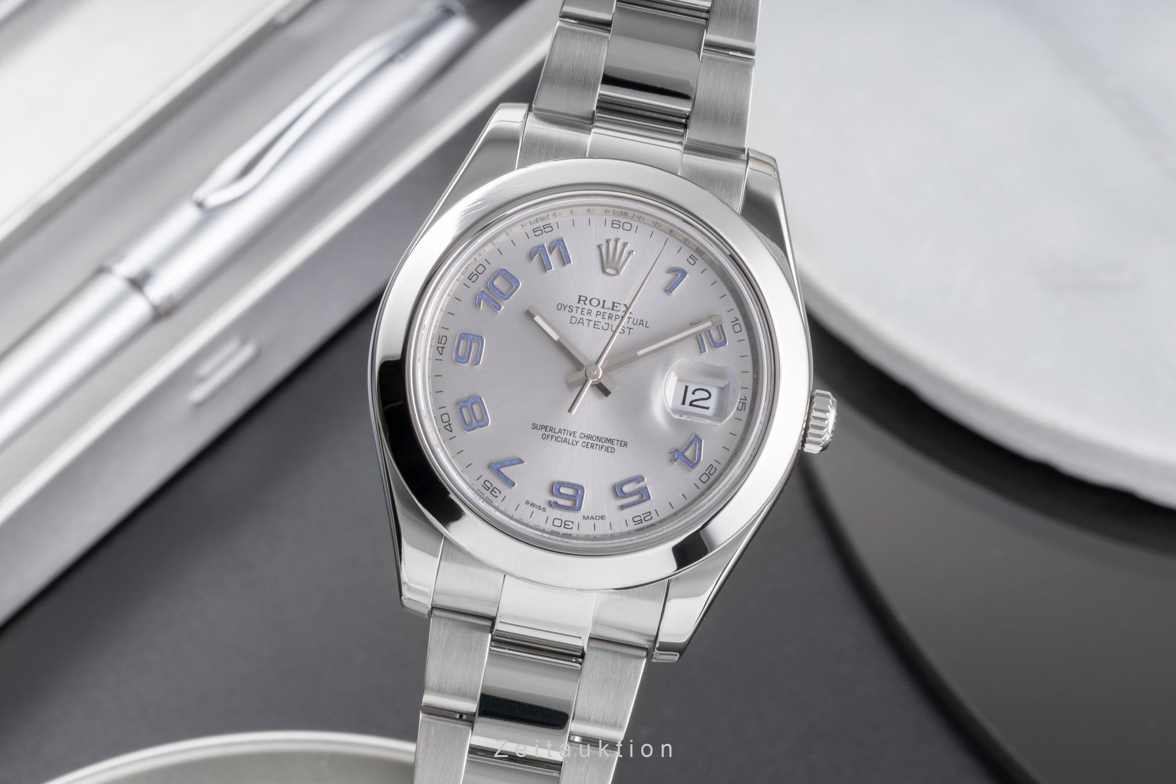 Rolex Datejust II 41 Blue Dial Oyster Edelstahl Automatik Herrenuhr Ref. 116300 [2505682]