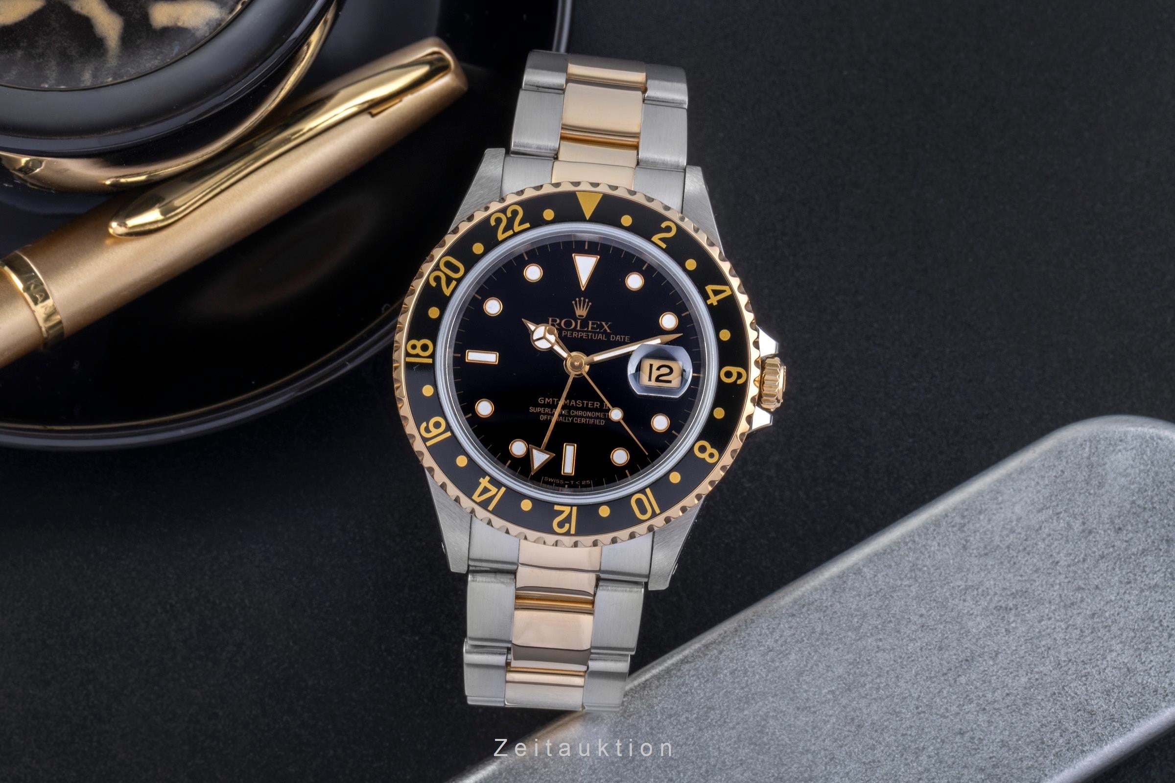 Rolex GMT-Master II acier / or  automatique montre pour hommes 16713  [2505688]