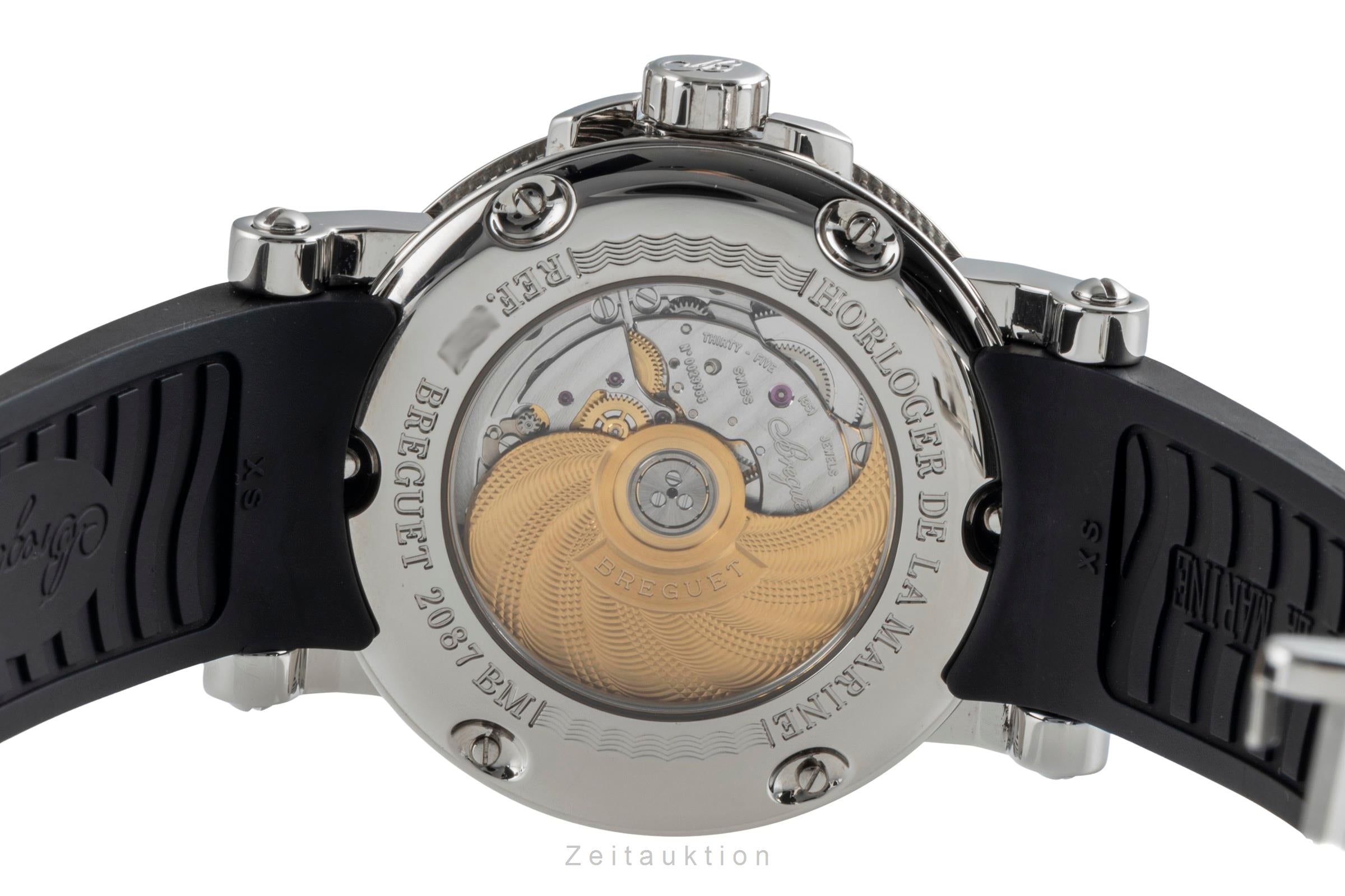 Breguet Marine ´Horloger de la Marine´ Stahl Automatik Ref G5817ST925V8 B&P 2016 [2505691]