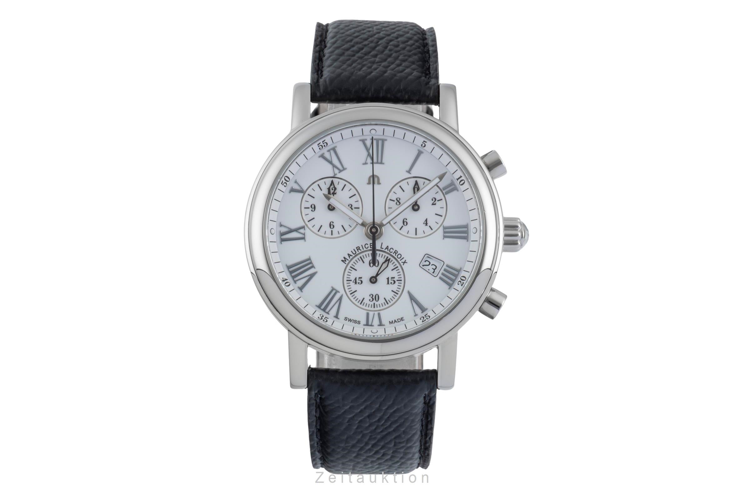 Maurice Lacroix Les Classiques chronographe acier quartz montre pour hommes LC1038  [2505694]