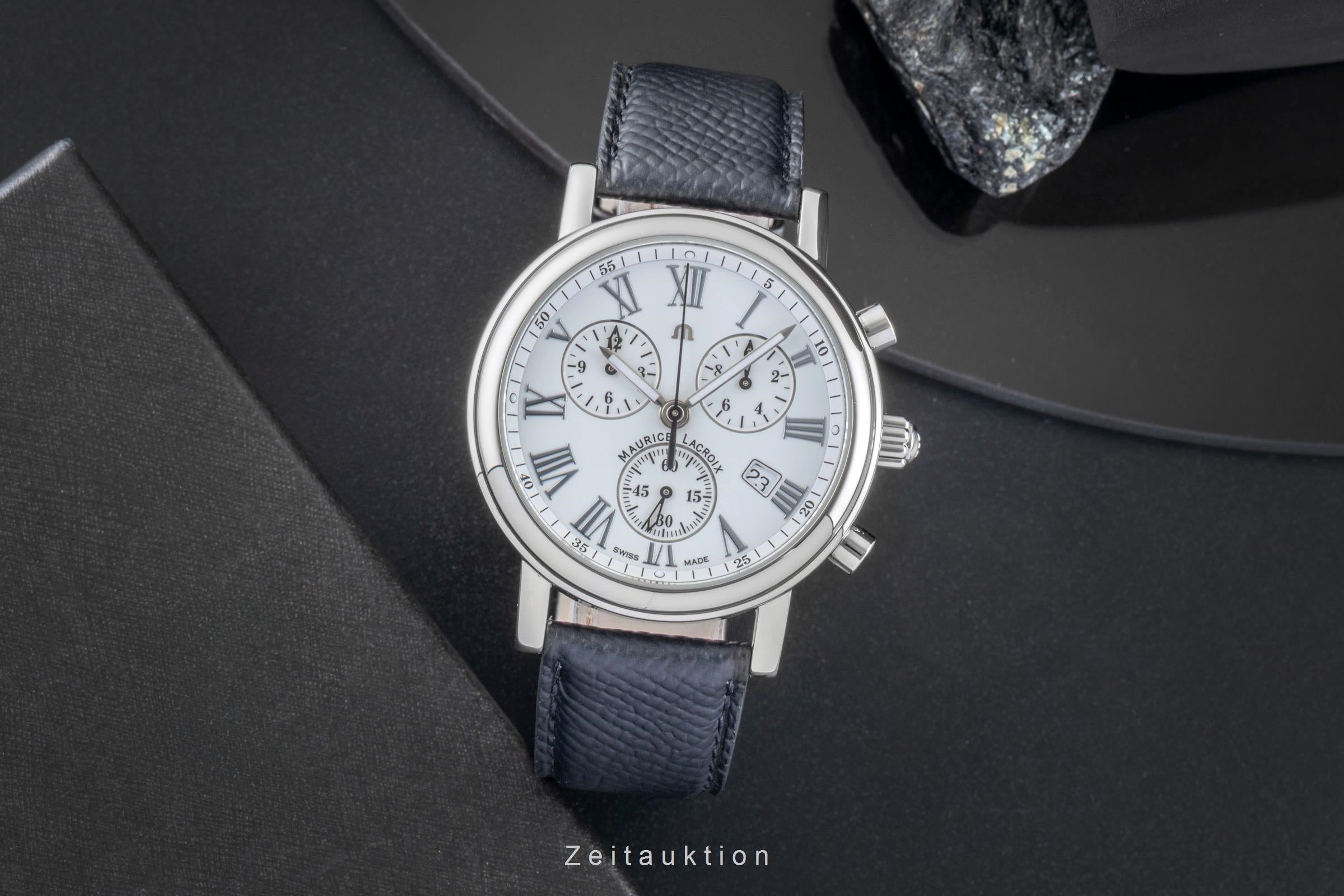 Maurice Lacroix Les Classiques chronographe acier quartz montre pour hommes LC1038  [2505694]