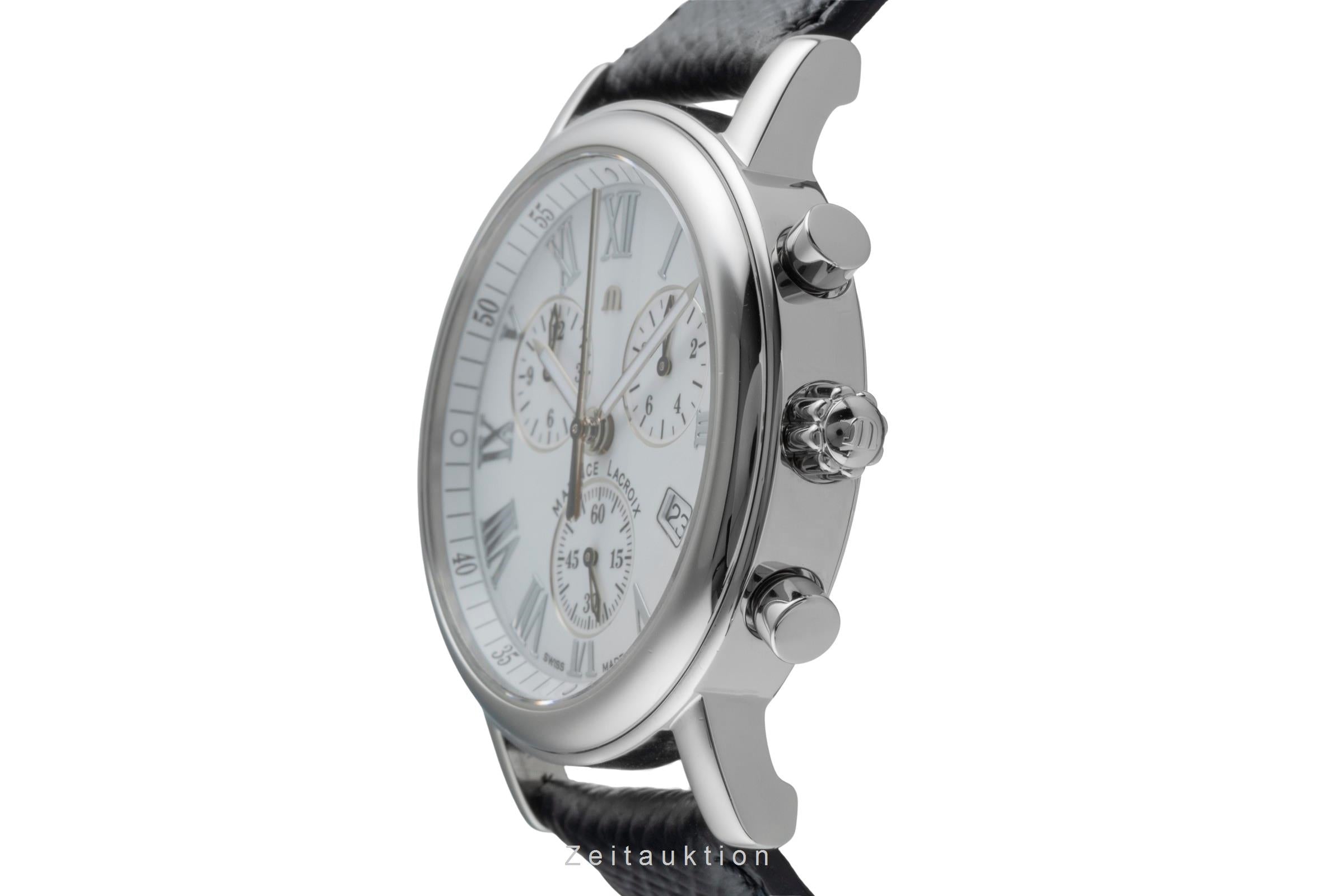 Maurice Lacroix Les Classiques chronographe acier quartz montre pour hommes LC1038  [2505694]