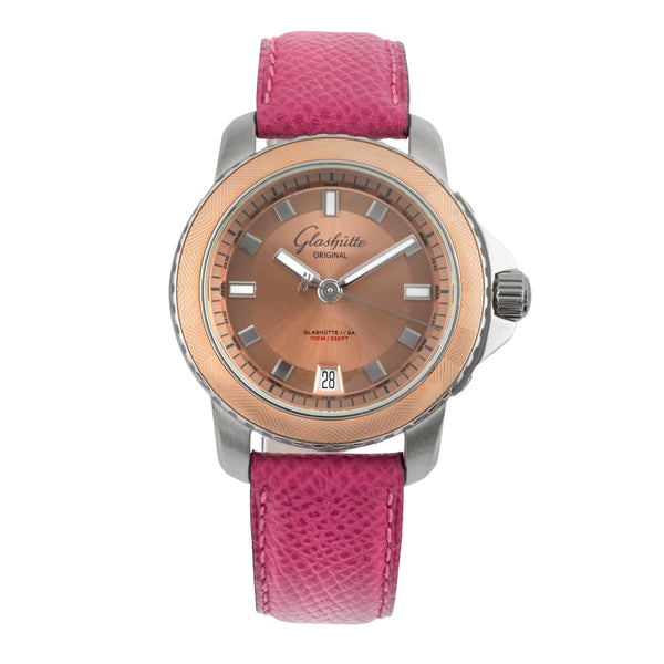 Glashütte Lady Sport acier automatique montre pour femmes 39-21-01-02-04  [2505705]