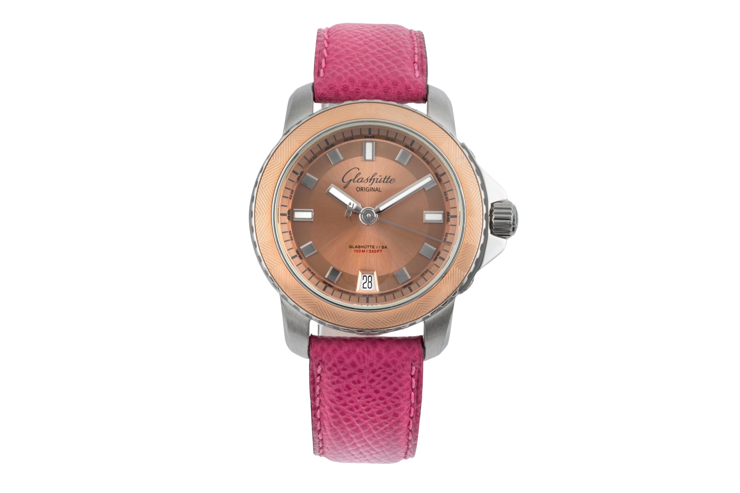 Glashütte Lady Sport acier automatique montre pour femmes 39-21-01-02-04  [2505705]