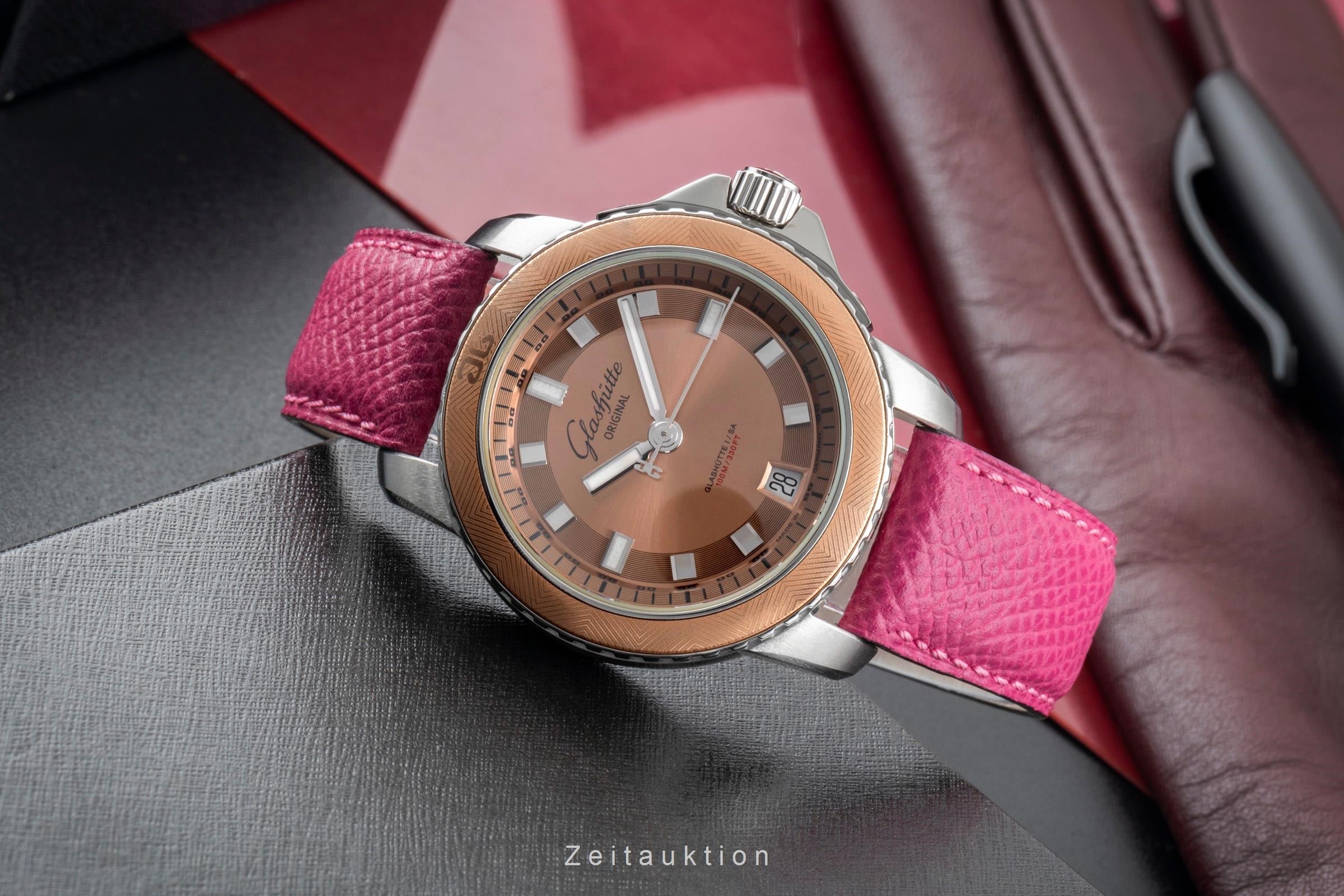 Glashütte Lady Sport acier automatique montre pour femmes 39-21-01-02-04  [2505705]