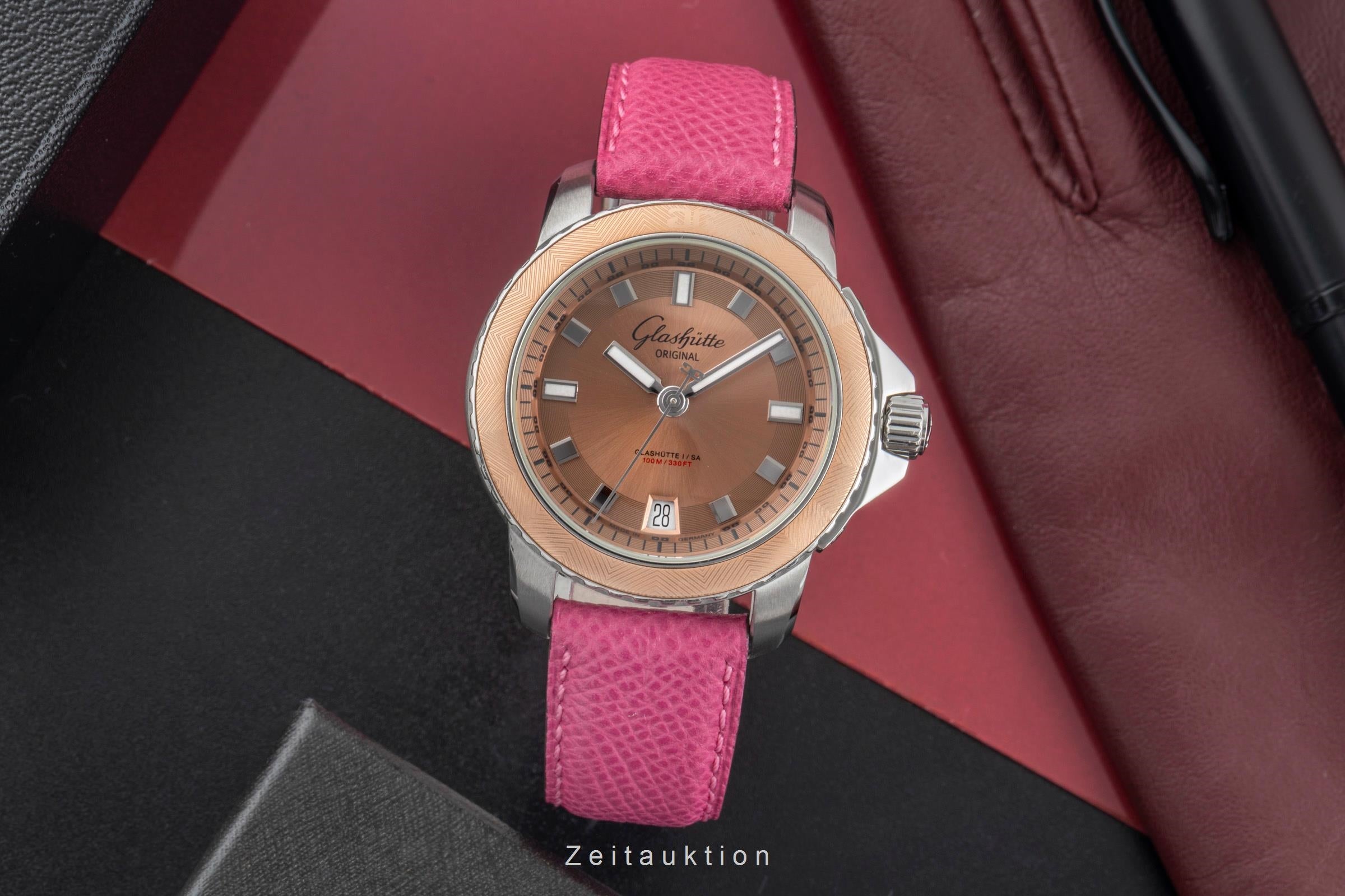 Glashütte Lady Sport acier automatique montre pour femmes 39-21-01-02-04  [2505705]