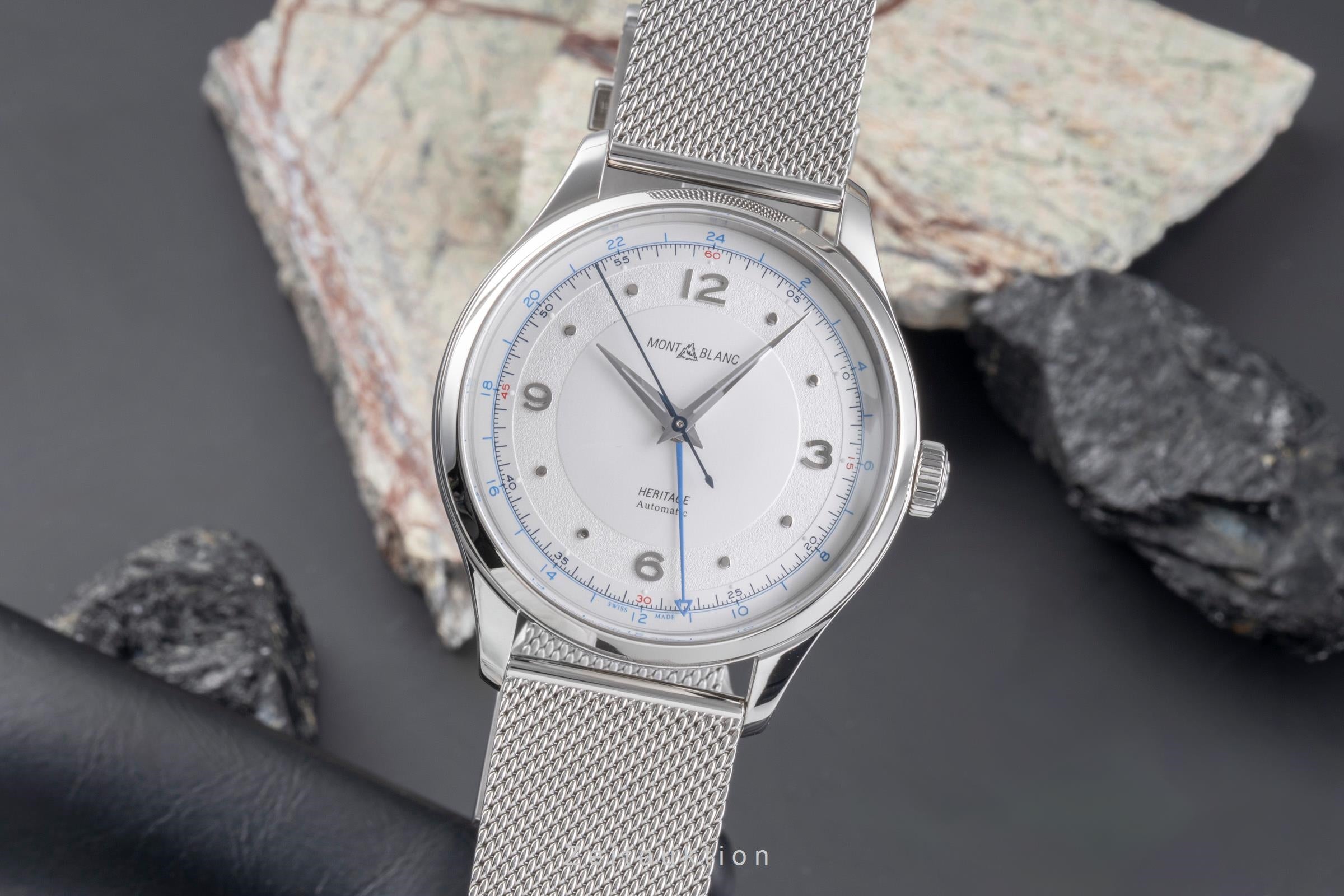 Montblanc Heritage acier automatique montre pour hommes 119949 7492  [2505706]