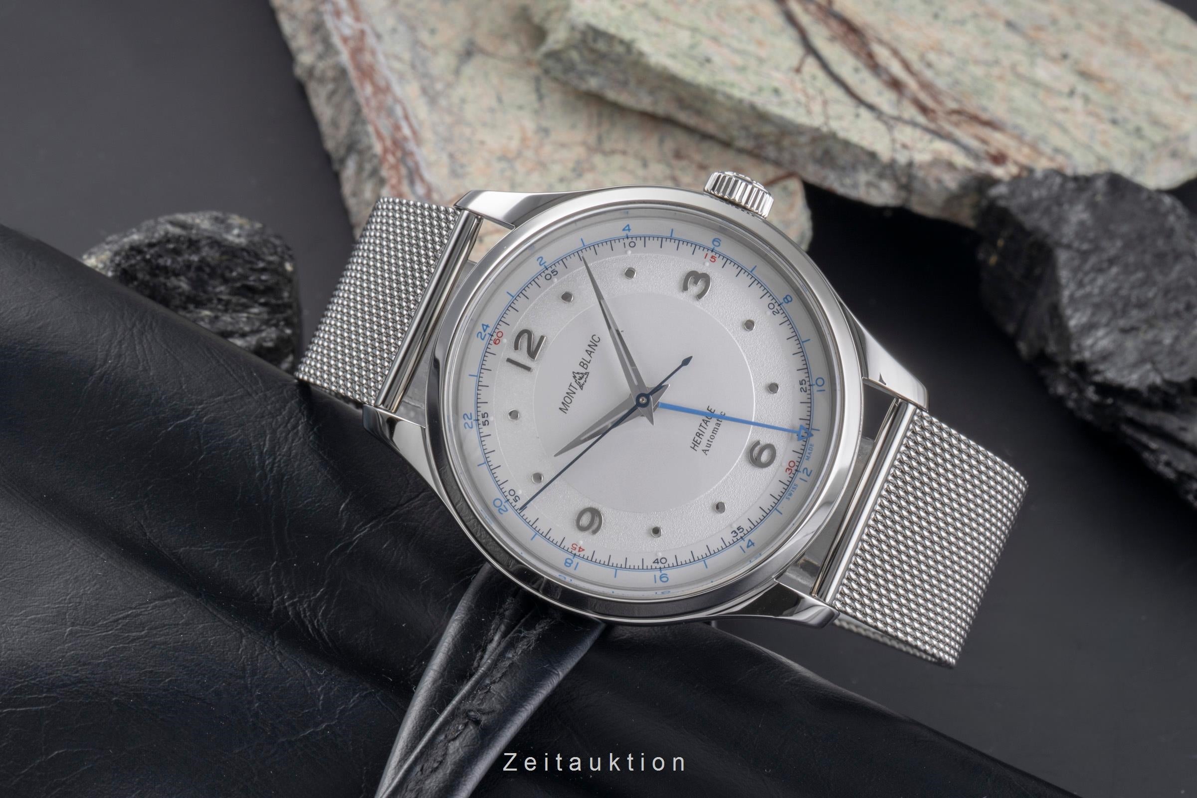 Montblanc Heritage acier automatique montre pour hommes 119949 7492  [2505706]