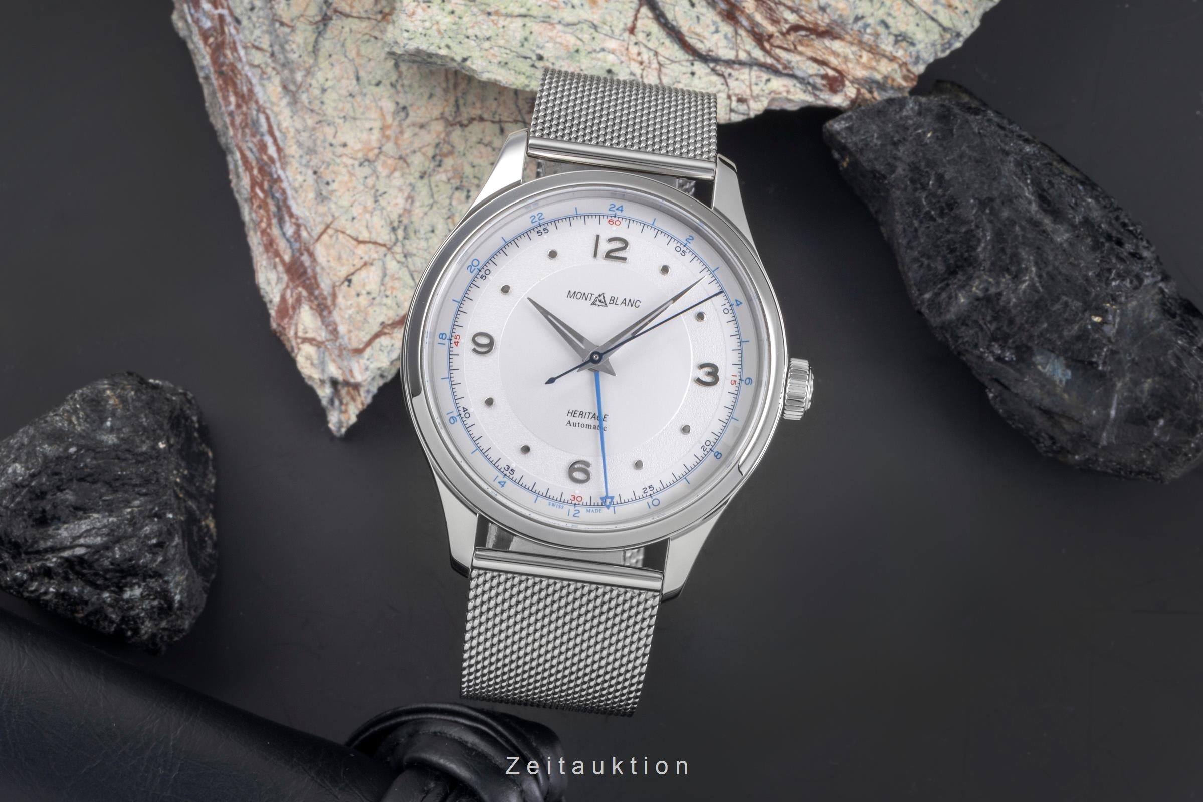 Montblanc Heritage acier automatique montre pour hommes 119949 7492  [2505706]