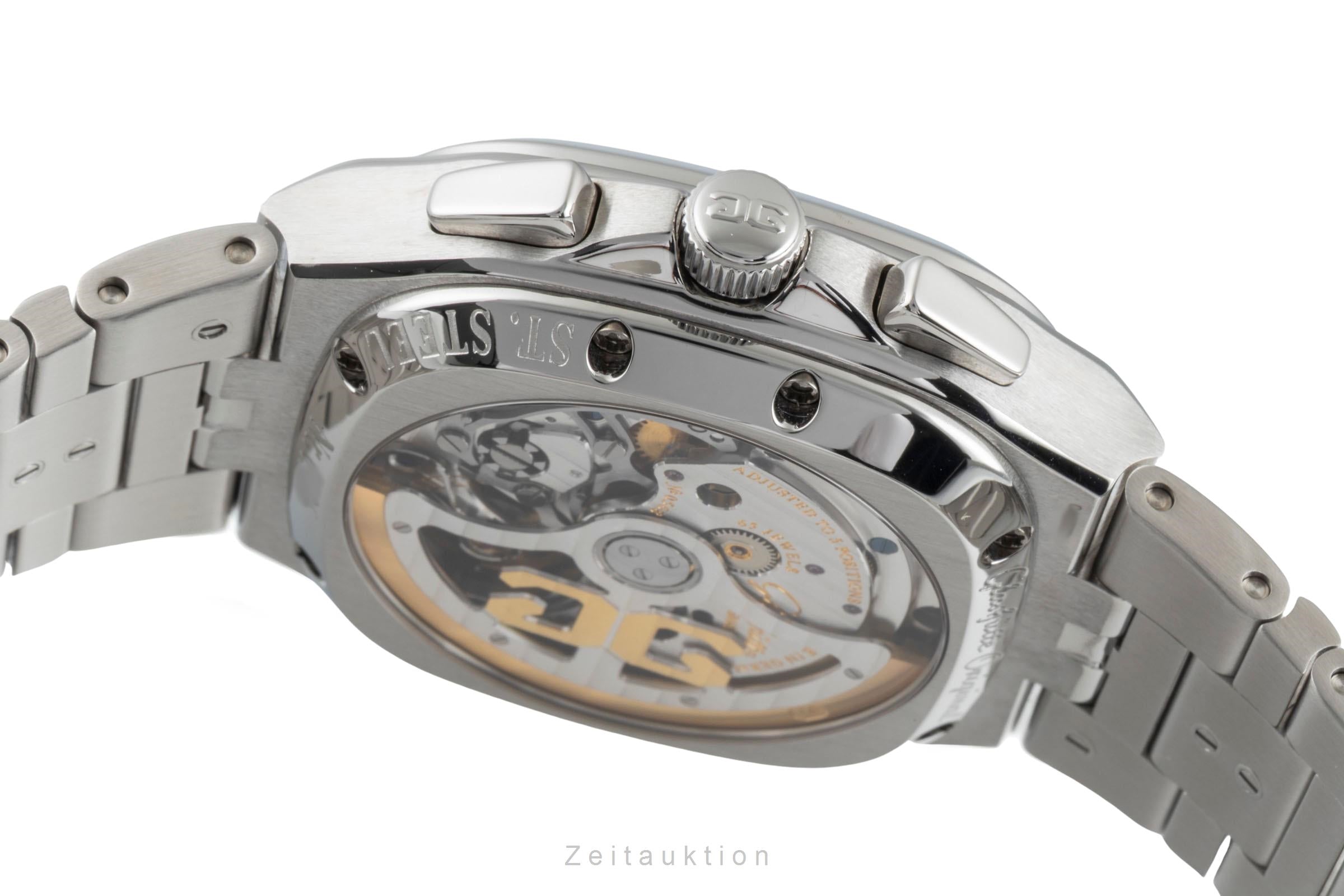 Glashütte Seventies chronographe acier automatique montre pour hommes 1-37-02-01-02-70 LP: 16100EUR  [2505708]