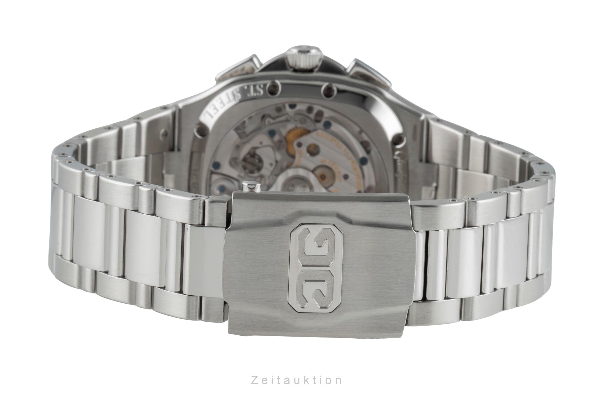 Glashütte Seventies chronographe acier automatique montre pour hommes 1-37-02-01-02-70 LP: 16100EUR  [2505708]