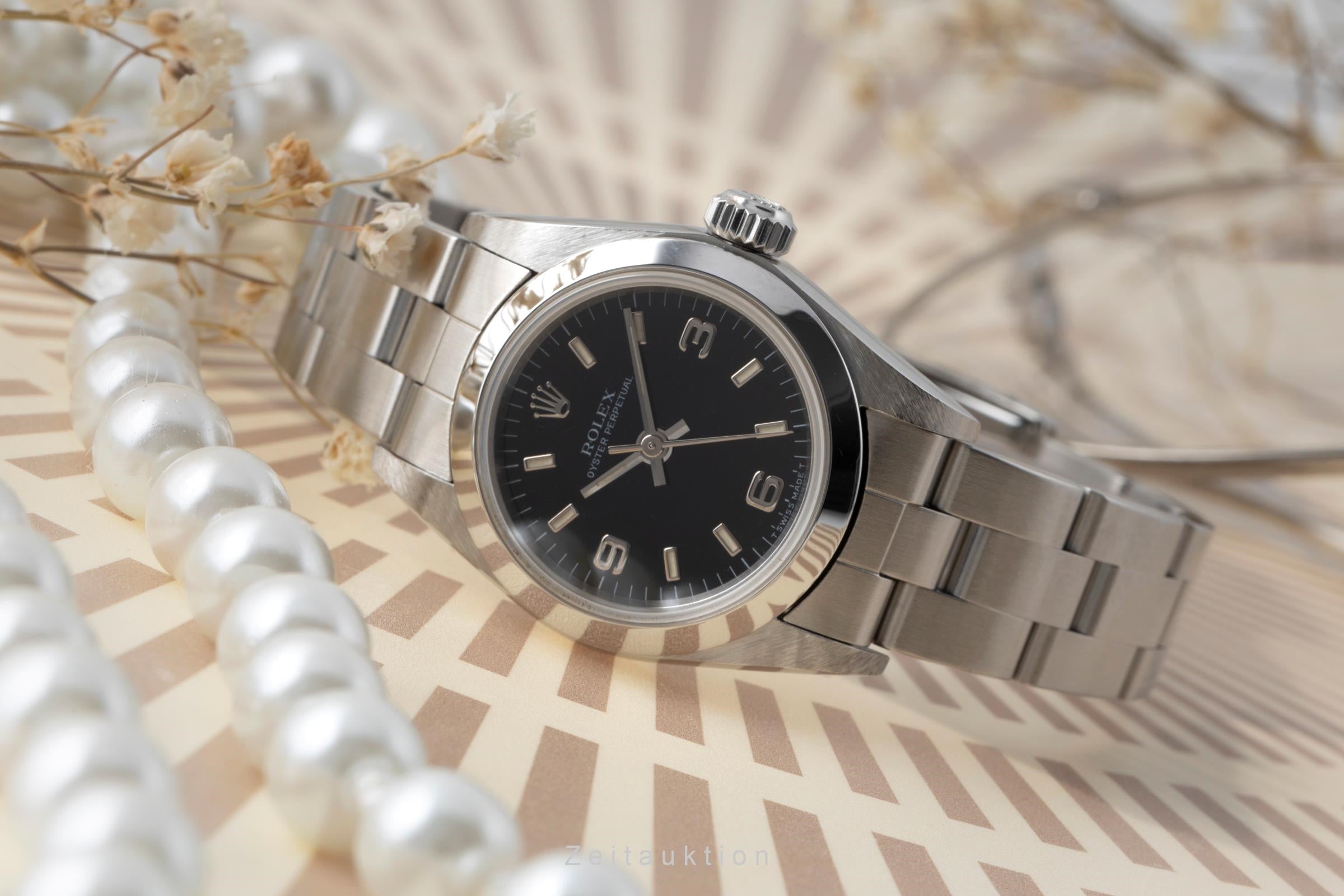 Rolex Oyster Perpetual steel automatic women's watch 67180  [2505712]