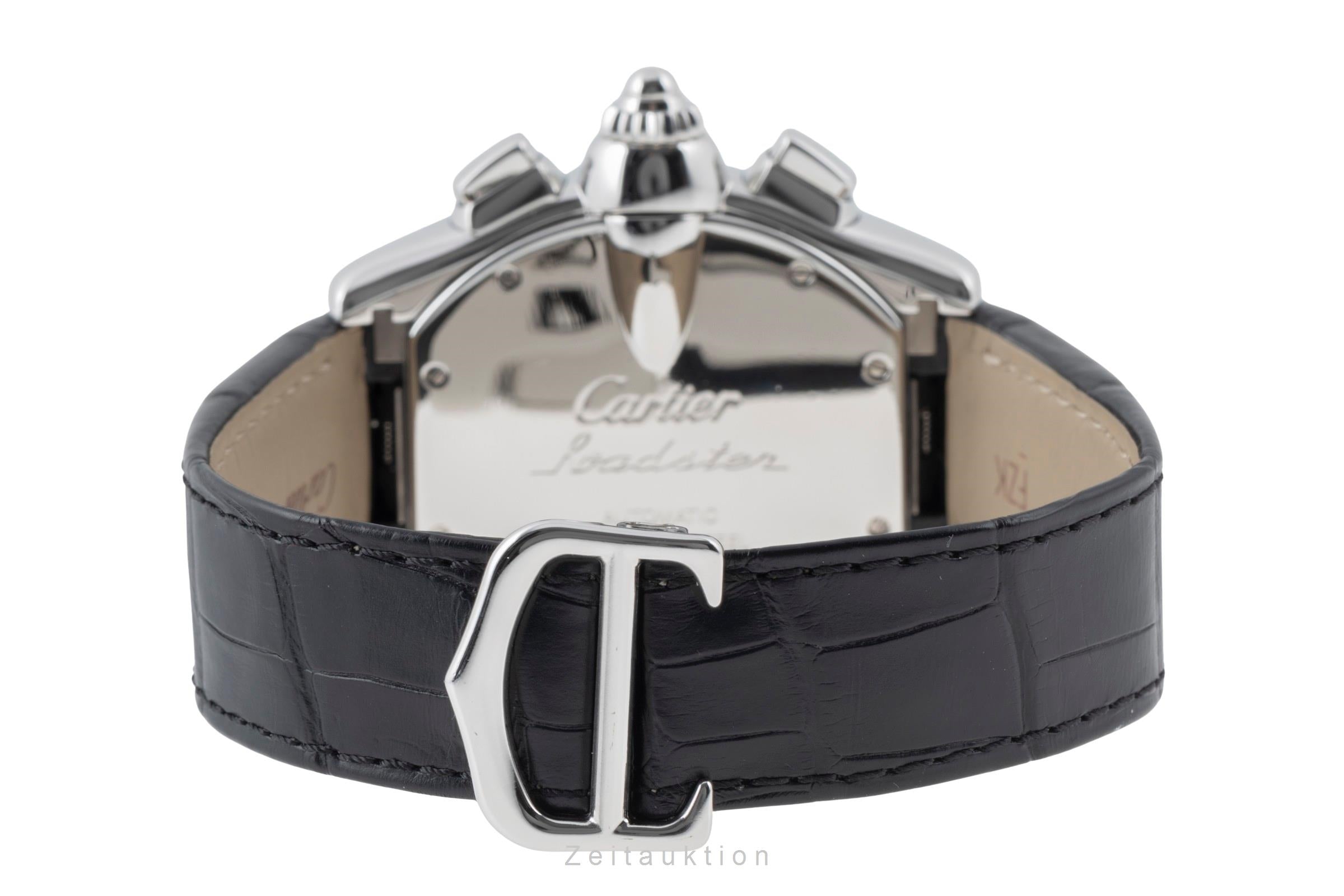 Cartier Roadster Chronograph XL Stahl Automatik Herrenuhr Ref. W62020X6 B&P 2014 [2505714]