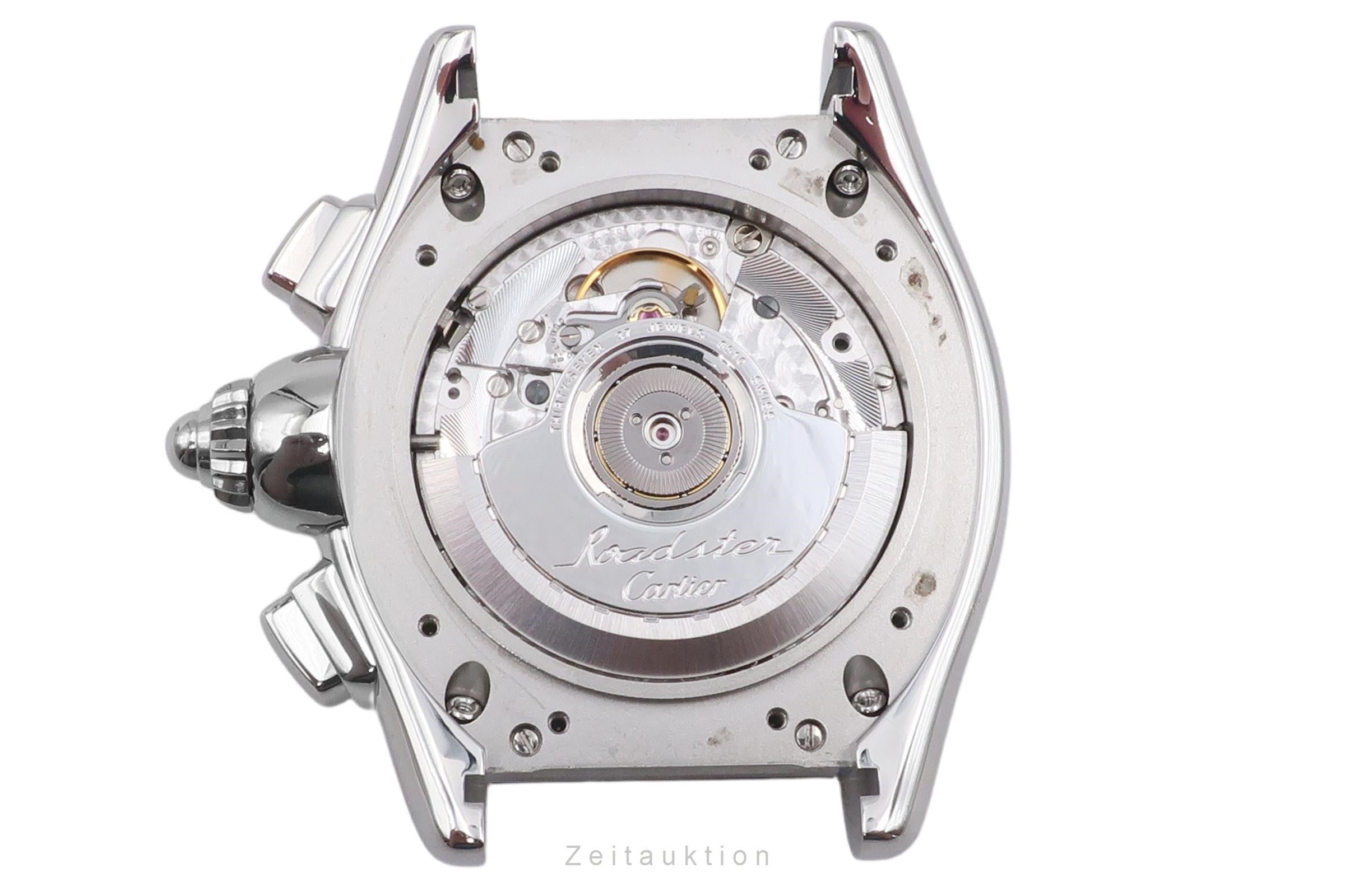 Cartier Roadster Chronograph XL Stahl Automatik Herrenuhr Ref. W62020X6 B&P 2014 [2505714]