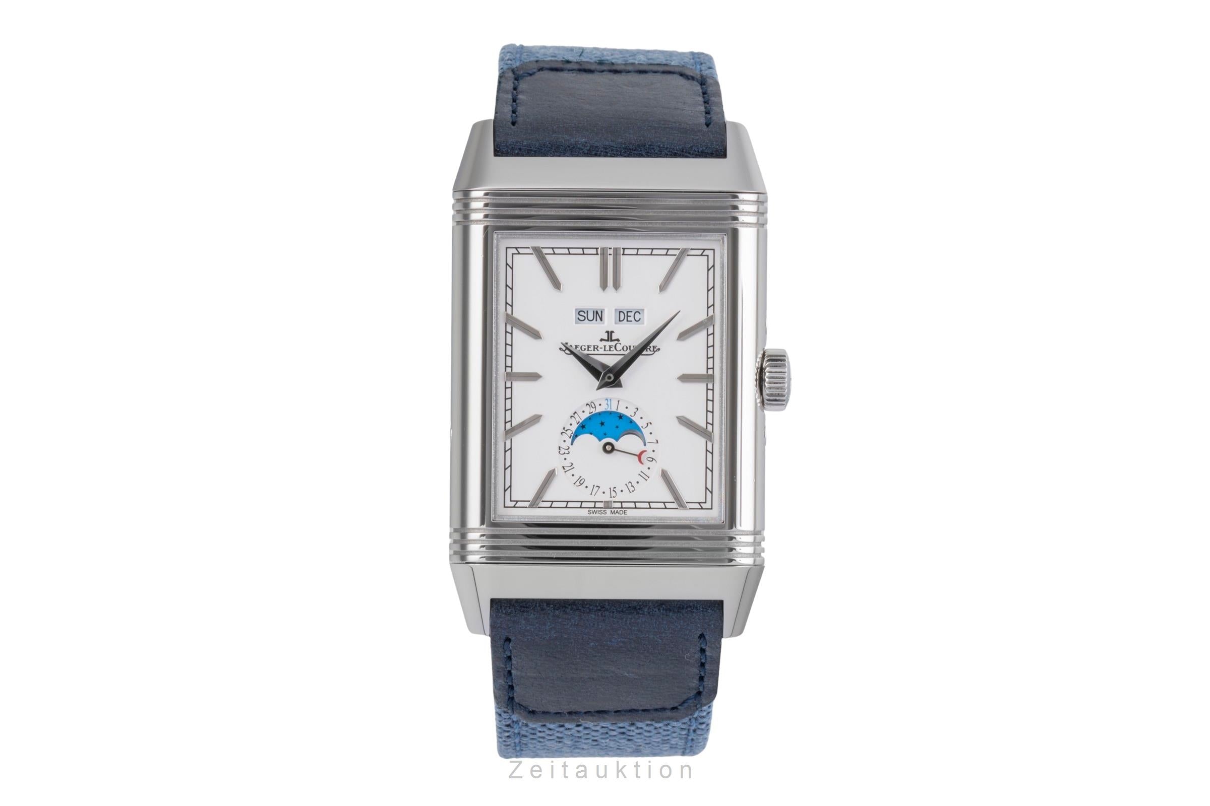 Jaeger LeCoultre Reverso acciaio carica manuale orologio da uomo Q3918420  216.8.D3 LP: 18900EUR  [2505720]