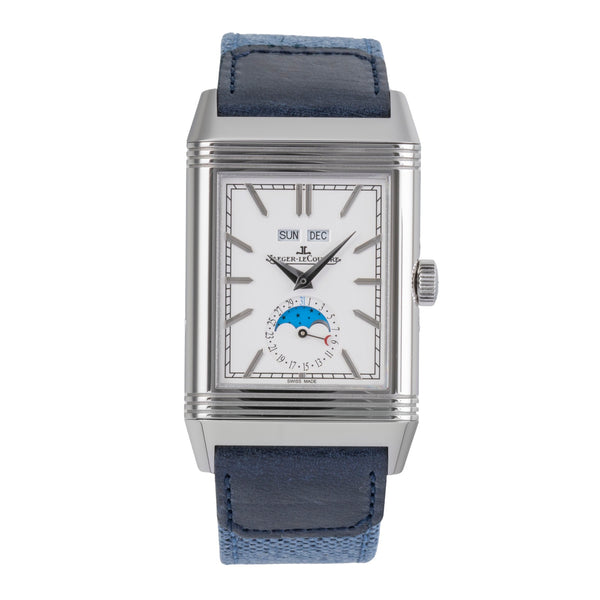 Jaeger LeCoultre Reverso acciaio carica manuale orologio da uomo Q3918420  216.8.D3 LP: 18900EUR  [2505720]