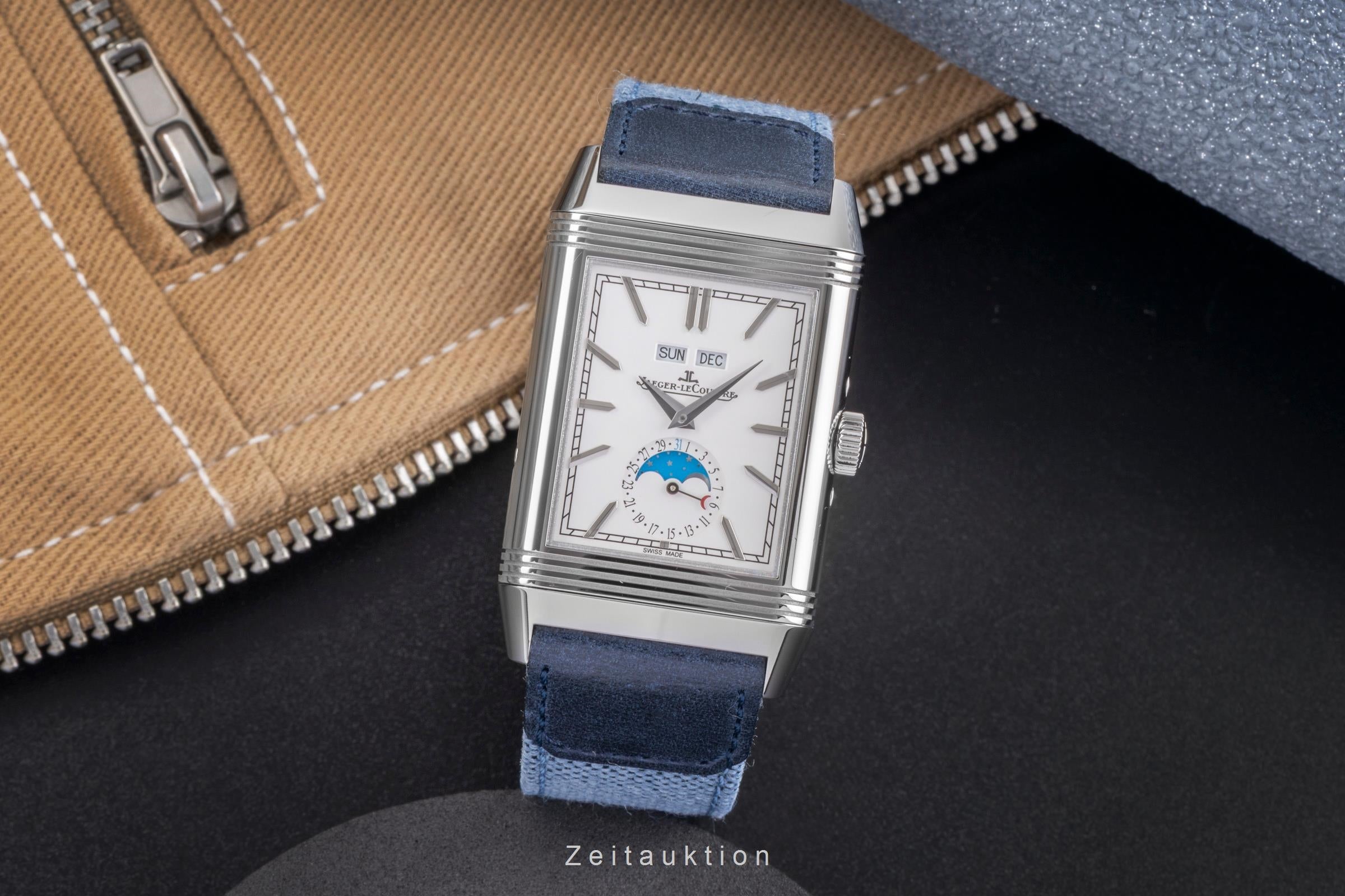 Jaeger LeCoultre Reverso acciaio carica manuale orologio da uomo Q3918420  216.8.D3 LP: 18900EUR  [2505720]