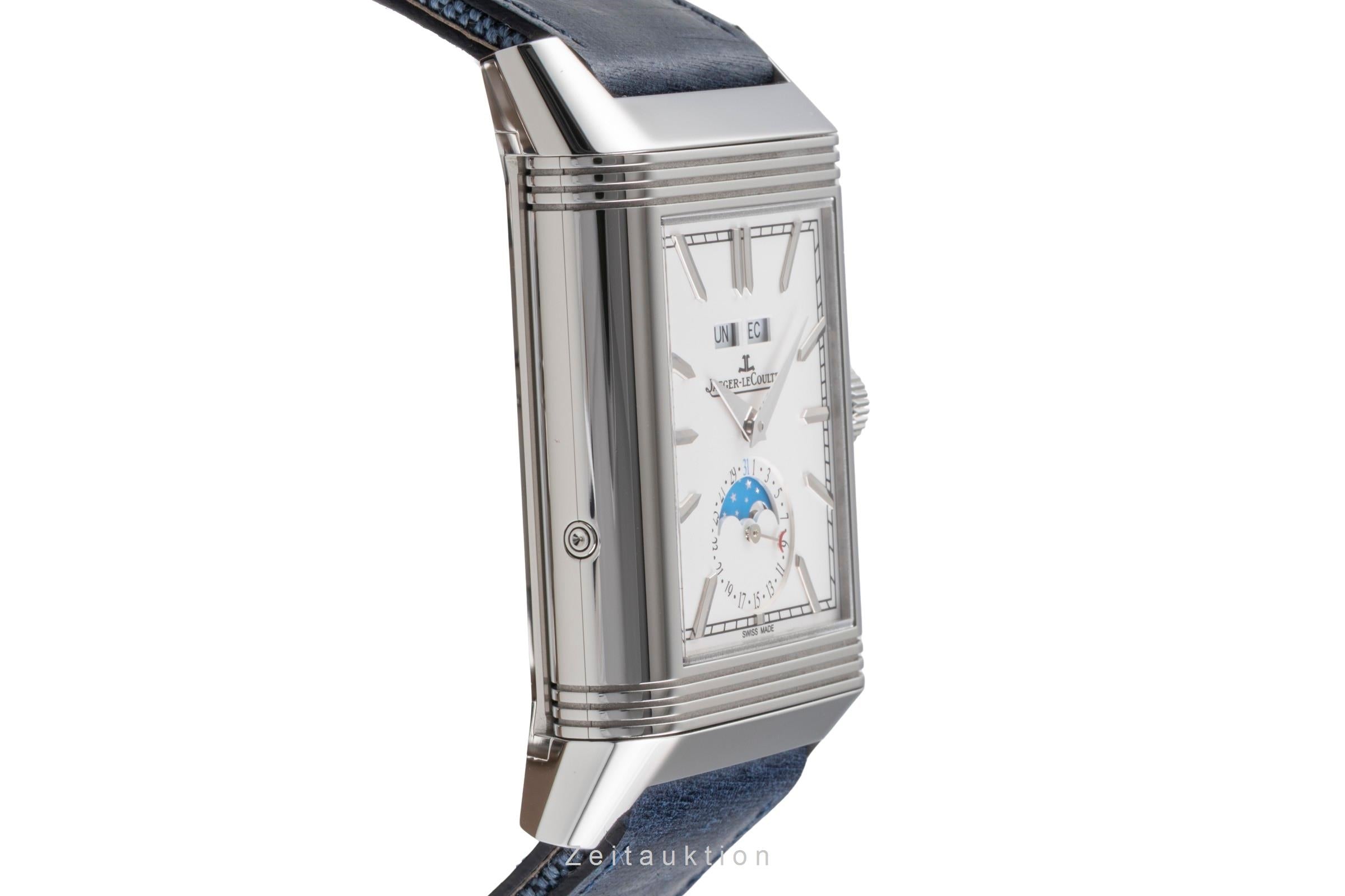 Jaeger LeCoultre Reverso acciaio carica manuale orologio da uomo Q3918420  216.8.D3 LP: 18900EUR  [2505720]