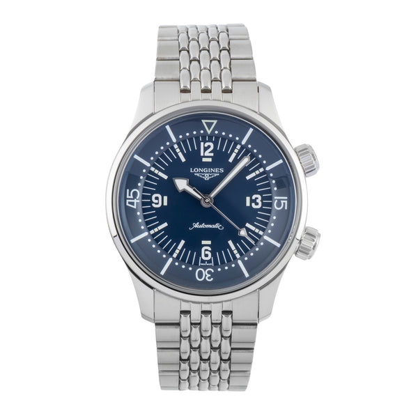 Longines Legend Diver acier automatique montre pour hommes L3.764.4.90.6 LP: 3700EUR  [2505722]