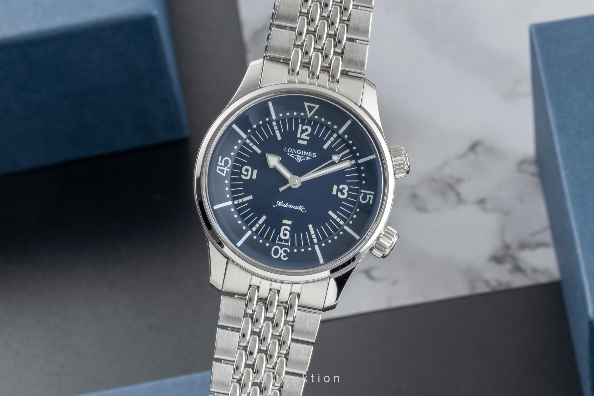 Longines Legend Diver acier automatique montre pour hommes L3.764.4.90.6 LP: 3700EUR  [2505722]