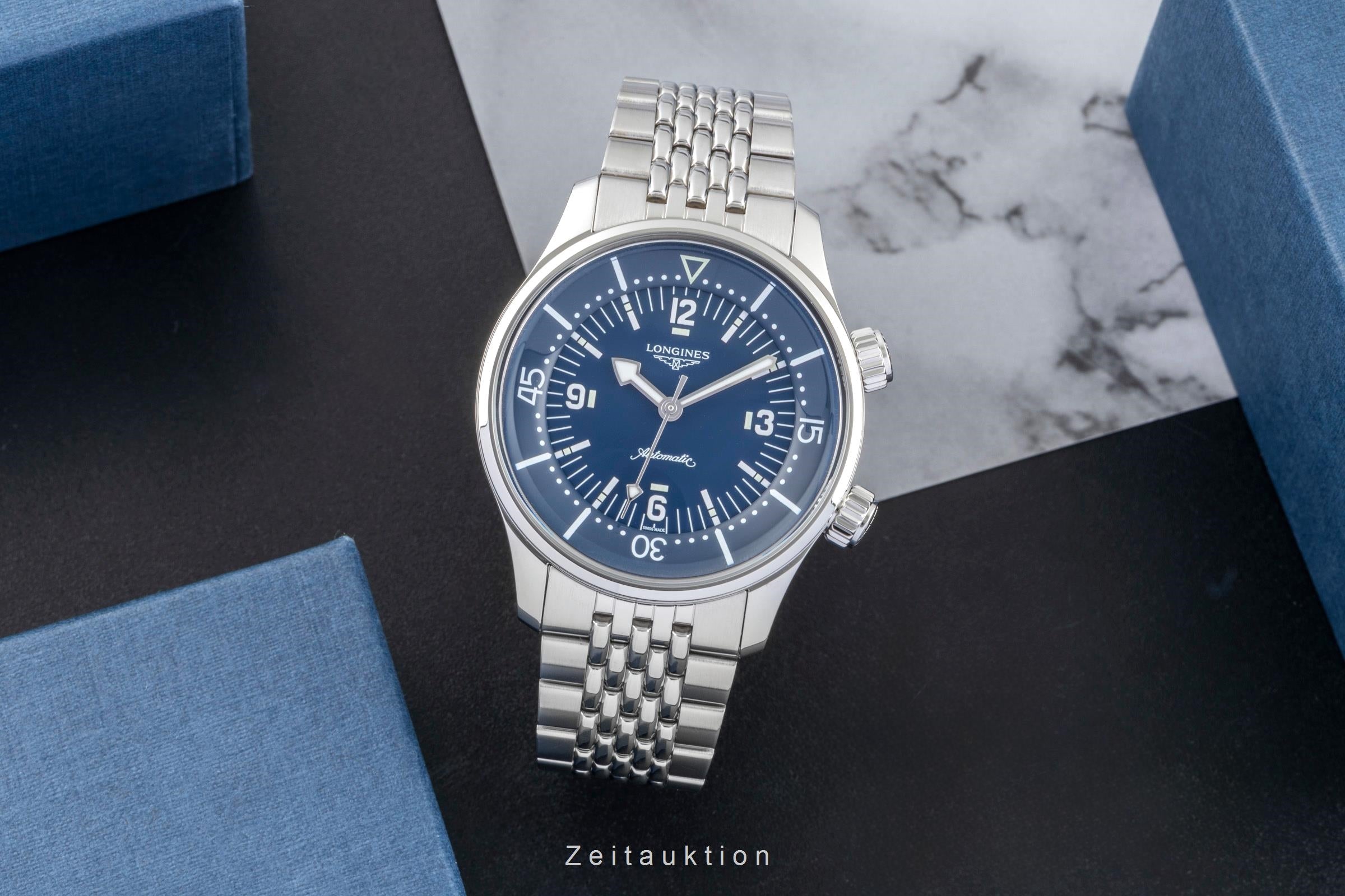 Longines Legend Diver acier automatique montre pour hommes L3.764.4.90.6 LP: 3700EUR  [2505722]